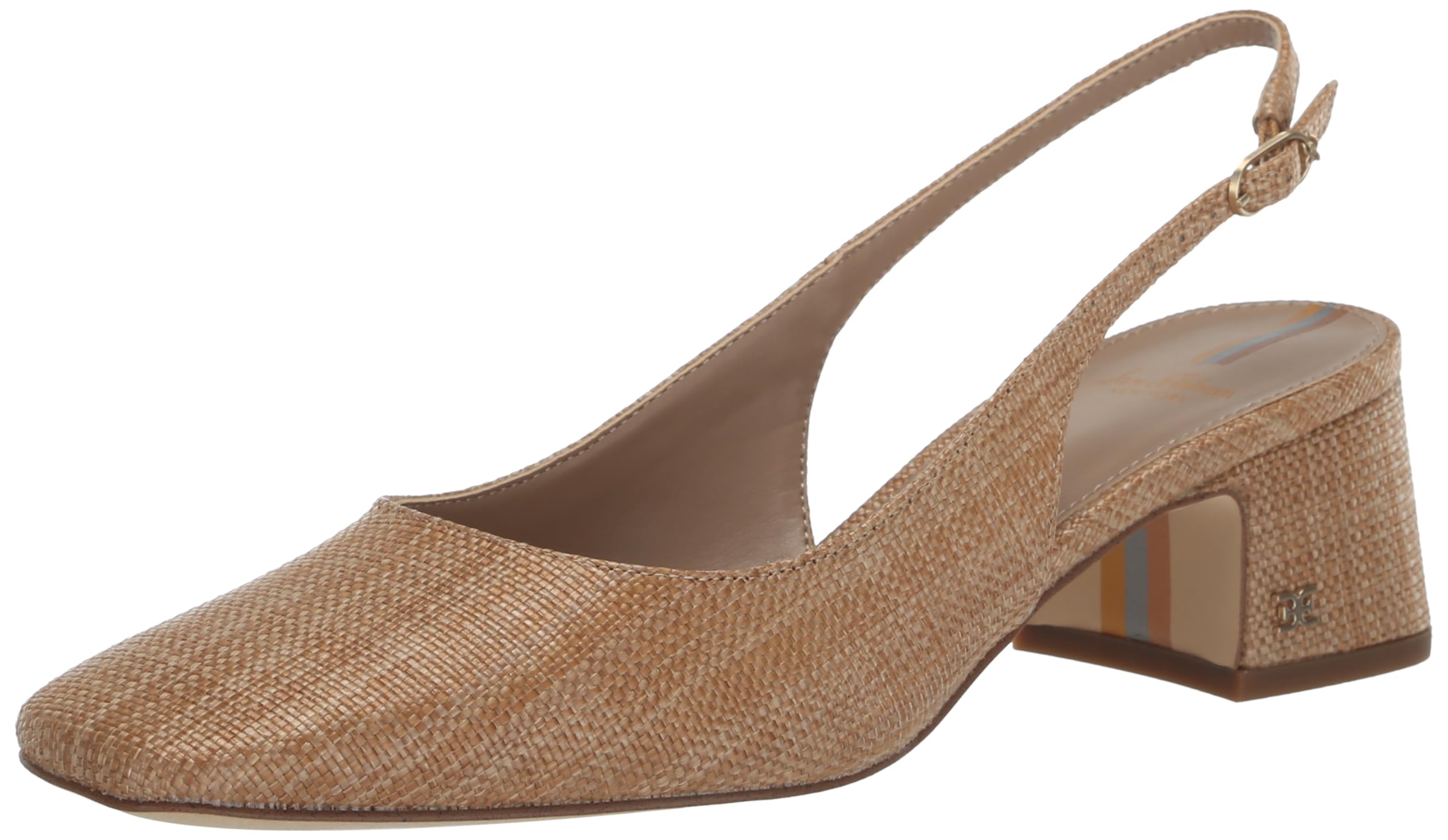Sam Edelman Women's Terra Gem Slingback Kitten Heel Shoes - Stylish Low Heel Pumps for Work, Party & Everyday Wear