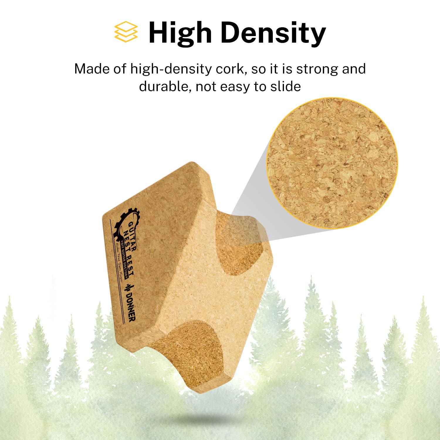Donner Guitar Neck Rest Cradle - Ergonomic Guitar Bench Support Pillow for String Changing, Repair & Cleaning | Perfect for Guitar Workstations & Music Studios (Ideal for Luthiers & Guitar Maintenance)