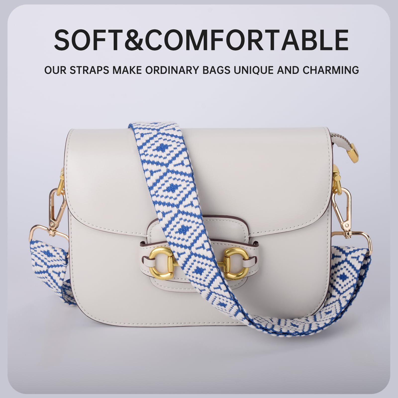Adjustable Crossbody Bag Strap Replacement - Wide Shoulder Purse Strap for Women's Handbags | Perfect for Everyday Use, Travel & Fashion Accessories