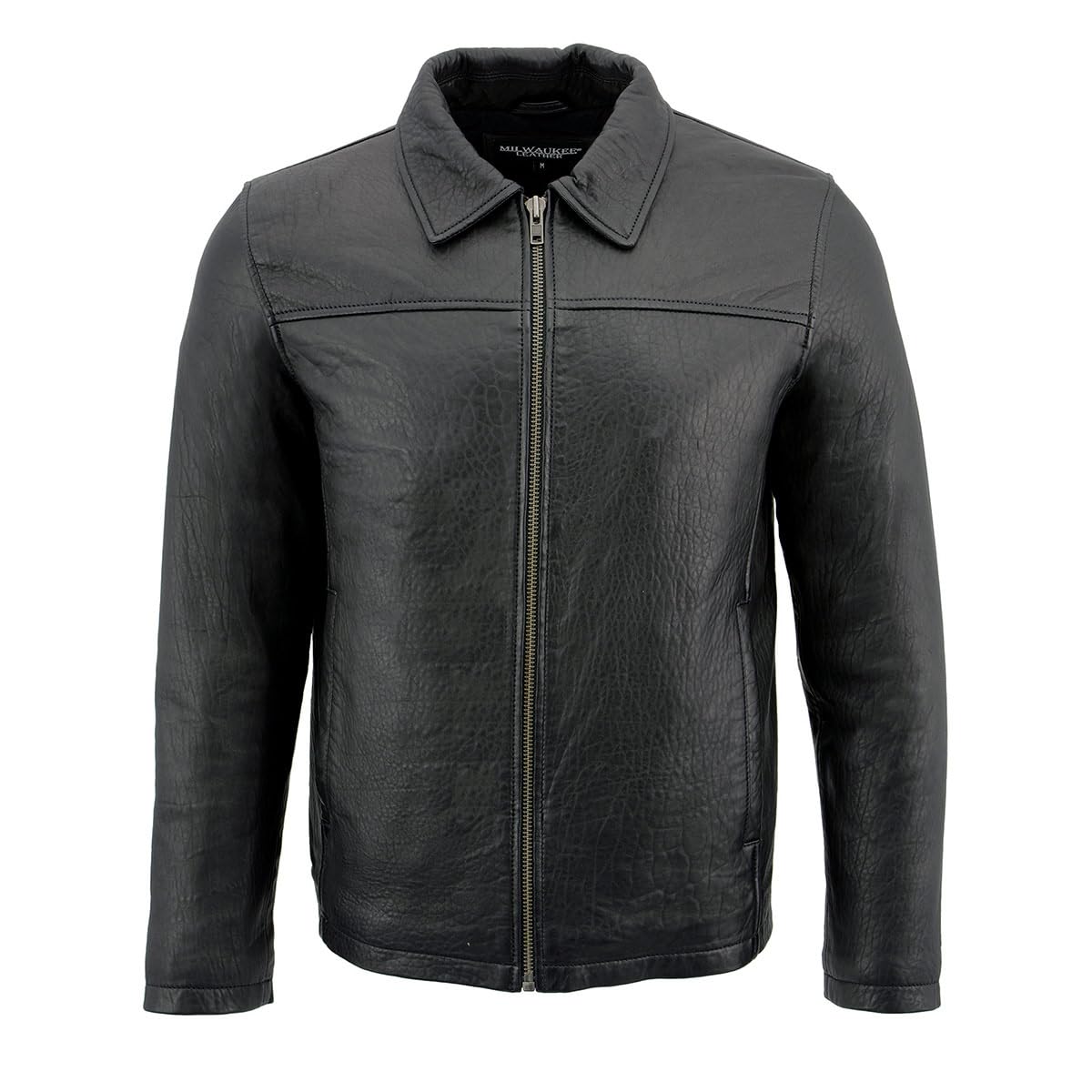 Premium Milwaukee Leather SFM1875 Men's New Zealand Lambskin Leather Jacket with Shirt-Style Collar - Stylish & Durable Outerwear for Motorcycle Riding, Casual Wear & Outdoor Adventures