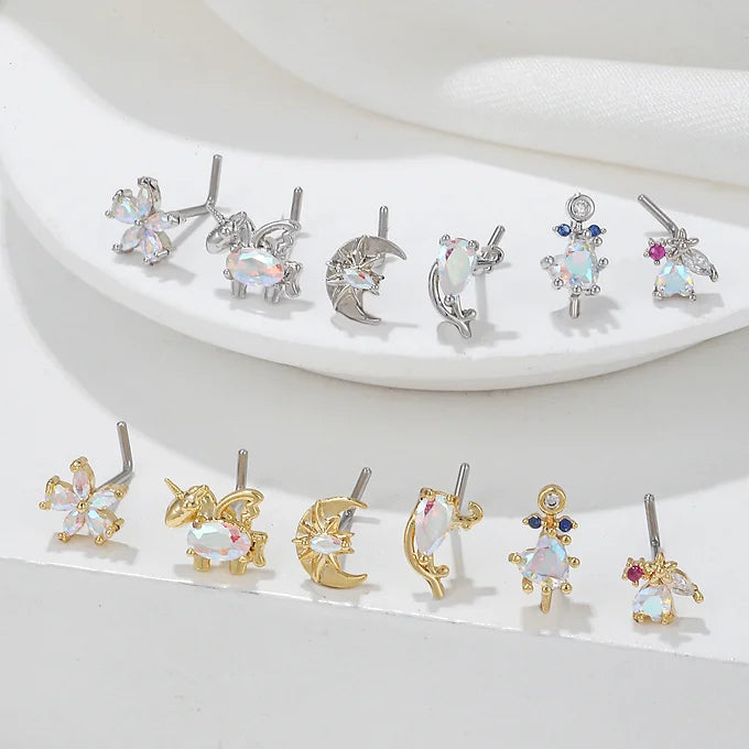20G Surgical Steel Small Nose Ring & L-Shaped Nose Stud - Hypoallergenic Body Jewelry for Sensitive Skin | Perfect for Daily Wear, Parties & Piercing Healing (BD595)