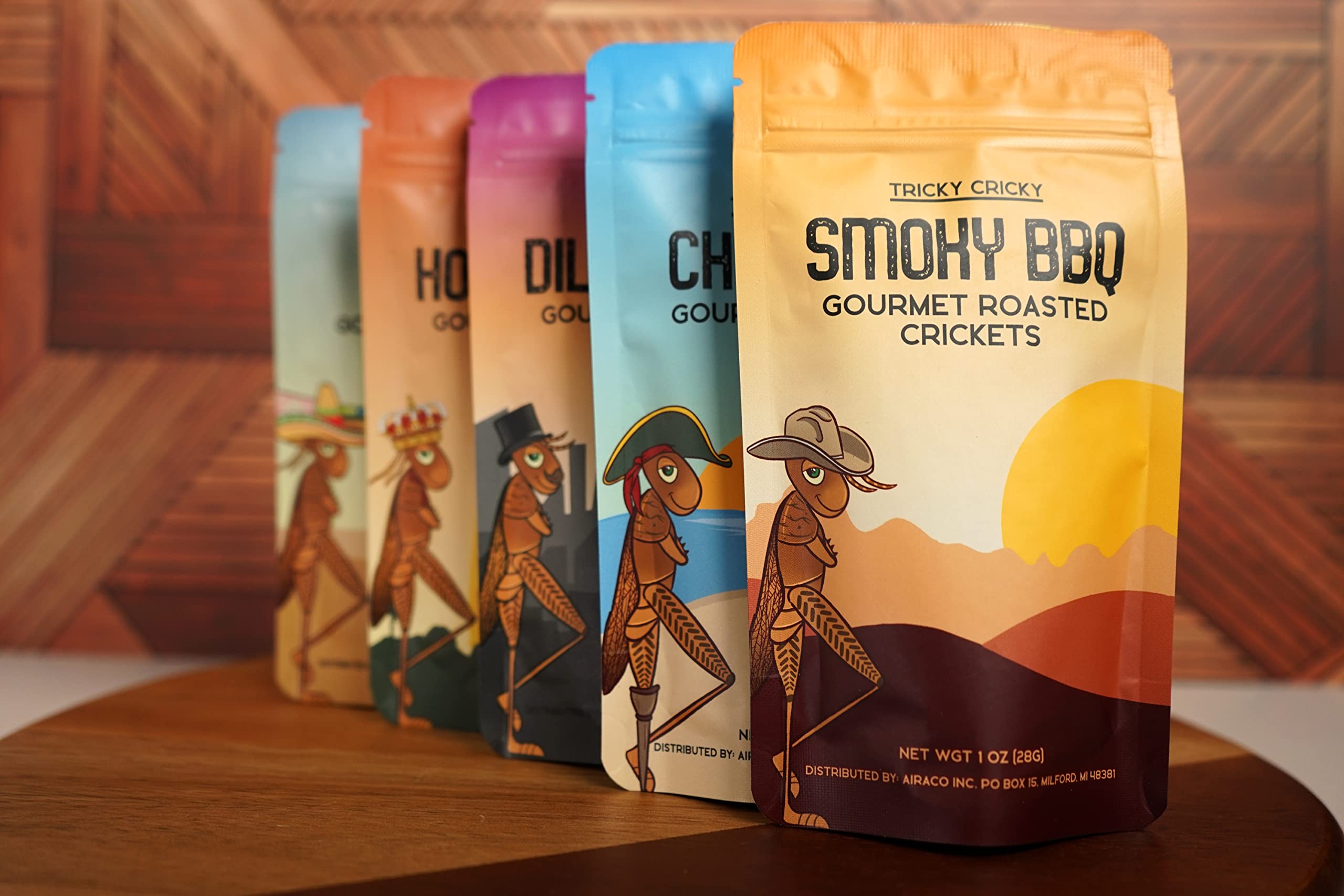 Crunchy BBQ Flavored Edible Cricket Snacks - High Protein, Low Carb Healthy Gourmet Snacks - USA Grown Sustainable Protein Source - Perfect for Hiking, Camping & Keto Diet - 1 Oz Pack
