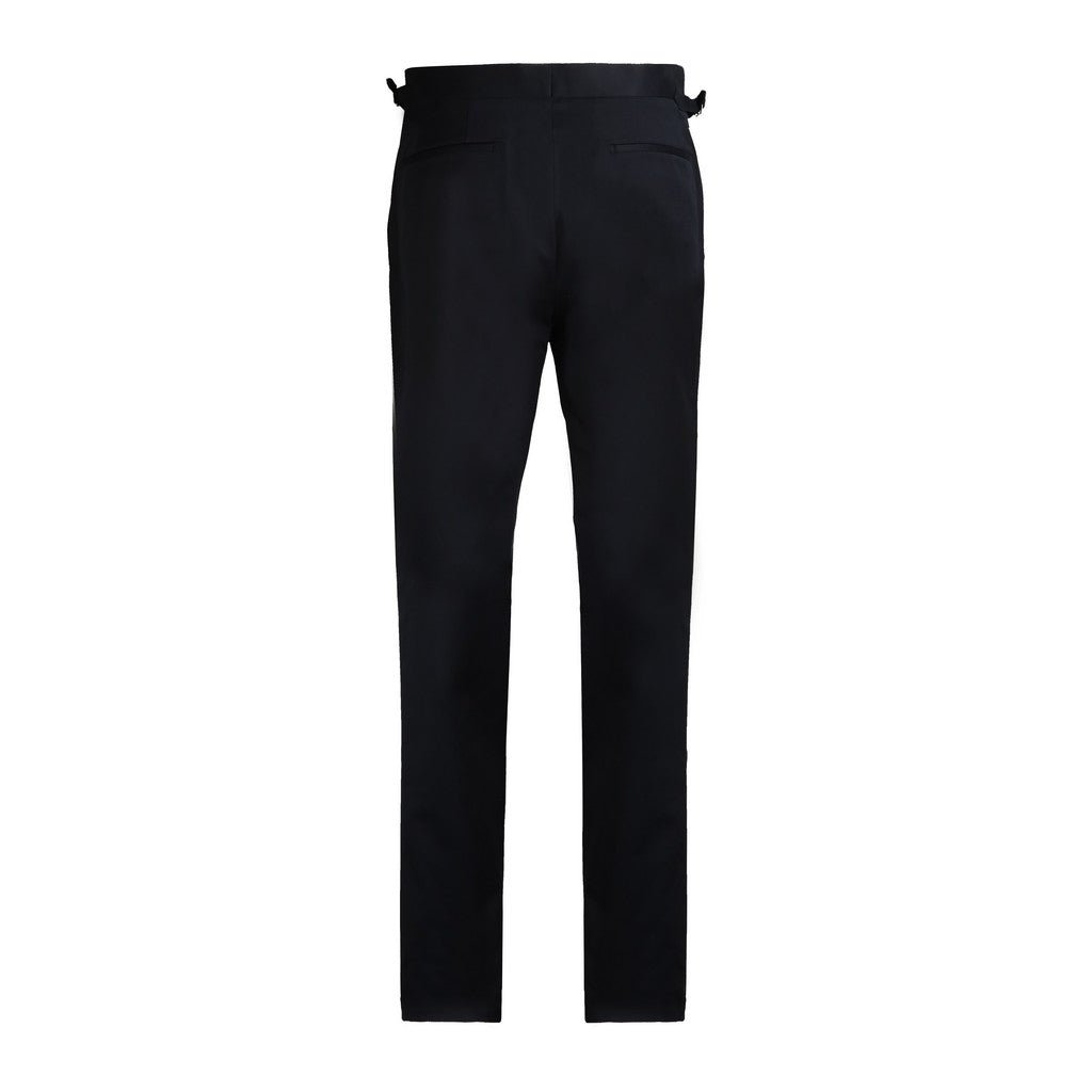 Men's Henry Cotton Stretch Side Adjustable Chino Pants in Navy Blue - Comfortable & Stylish for Work, Casual & Travel