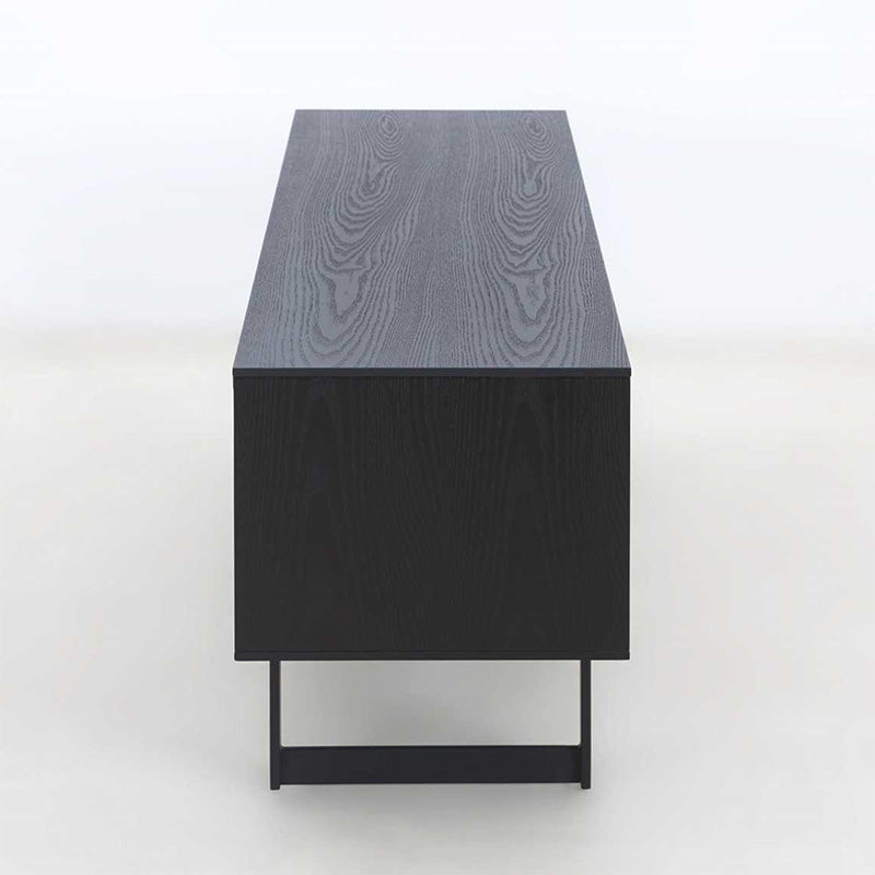 Montana Entertainment TV Stand 160cm Black Ash - Modern TV Console for Living Room, Bedroom & Home Theater