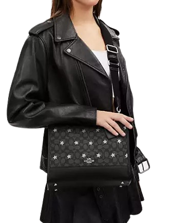 Coach Dempsey Signature Jacquard Carryall Bag with Star Embroidery - Perfect for Work, Travel & Everyday Use