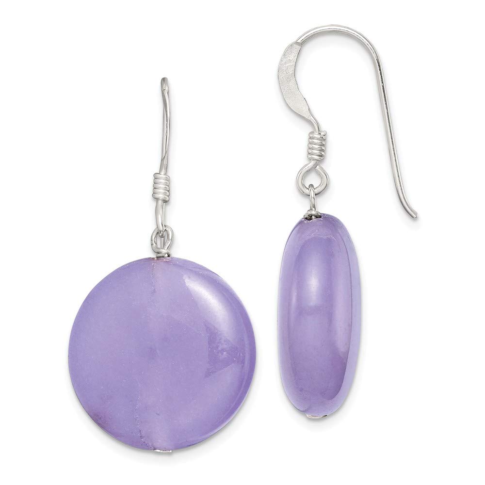 925 Sterling Silver Lavender Jade Stud Earrings for Women - Elegant Purple Gemstone Jewelry Gift for Birthday, Anniversary & Special Occasions