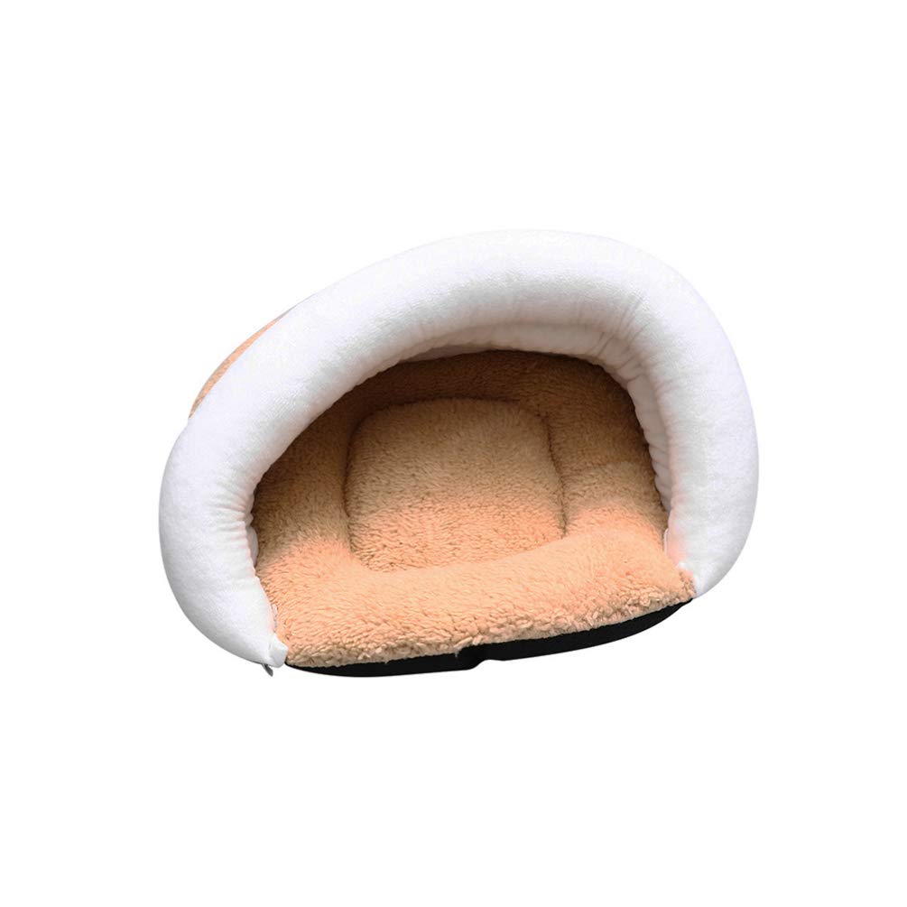 POPETPOP Pet Tent Cave Bed - Warm Collapsible Cat House with Blanket for Cats & Small Dogs - Cozy Indoor Pet Bed for Winter, Travel & Home Comfort