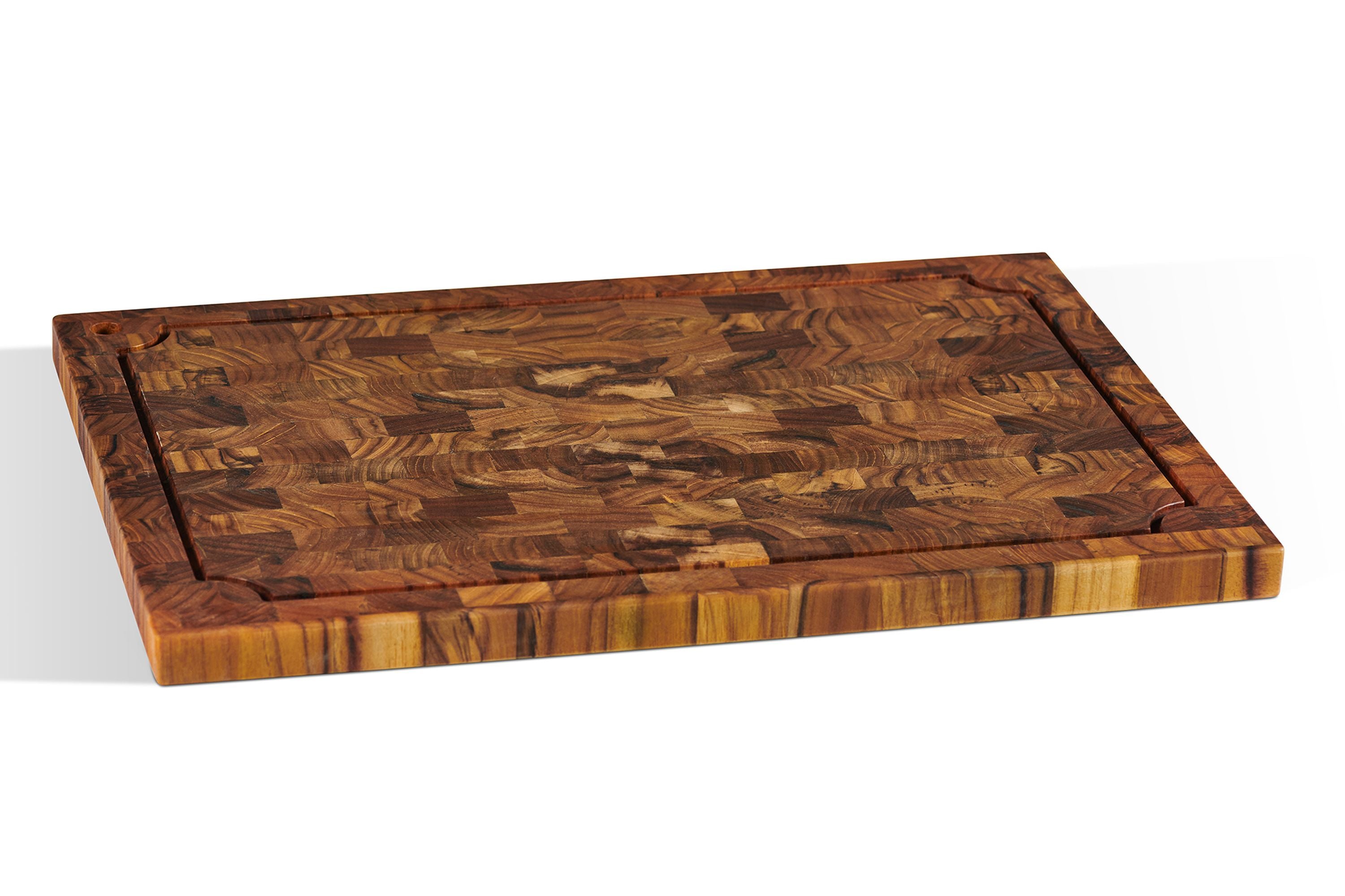 Premium Rectangular Teak Wood Cutting Board with Juice Groove - Durable Kitchen Chopping Block for Meat, Vegetables & Fruits - Perfect for Cooking, Serving & Entertaining