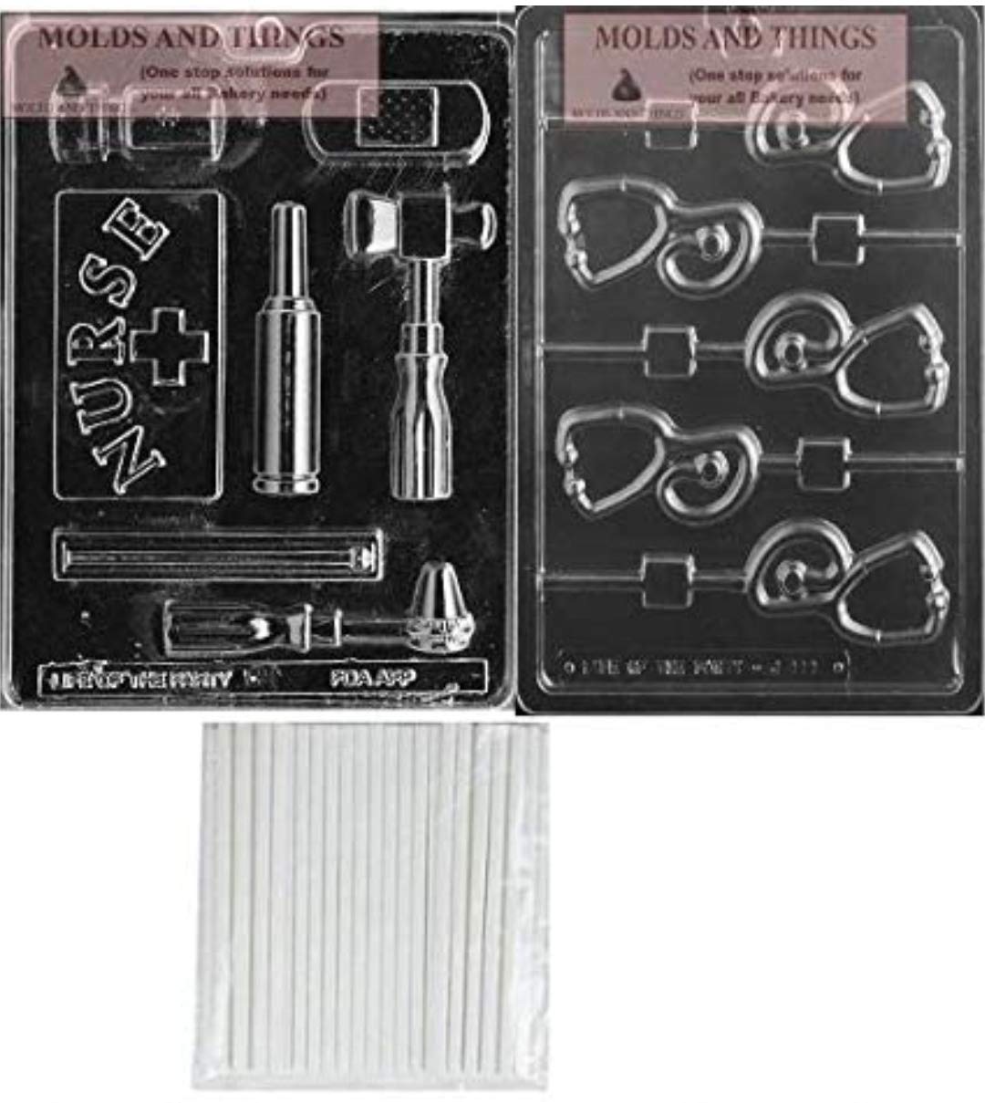 Nurse Chocolate Candy Mold with Stethoscope - DIY Candy Making for Parties