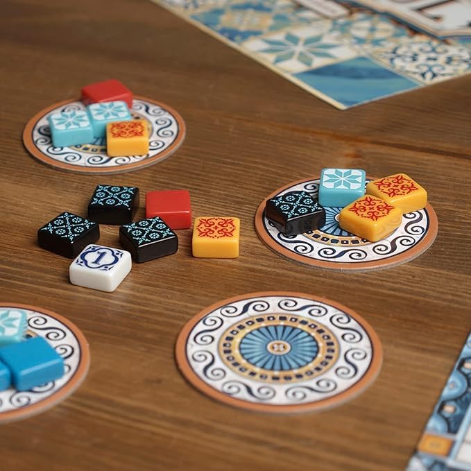 Azul Board Game - Strategy Tile Placement Game for 2-4 Players | Family Board Game for Kids & Adults Ages 8+ | 30-45 Min Playtime | Bilingual English/Spanish | Perfect for Family Game Nights & Party Gatherings | by Next Move Games