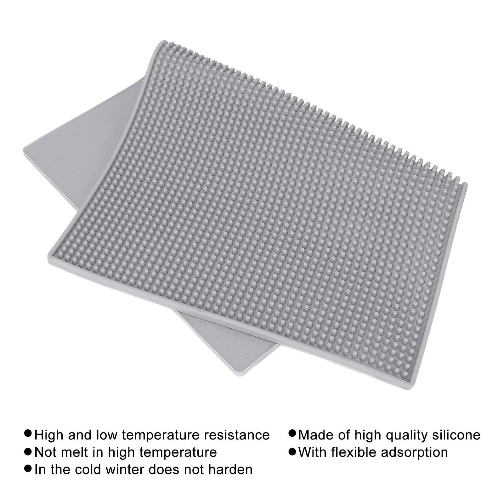 Non-Slip Heat Resistant Silicone Hairdressing Mat - Large Barber Styling Pad for Salon & Home Use, Durable Grey Hair Cutting Tools Accessory (Perfect for Haircuts, Coloring & Styling)