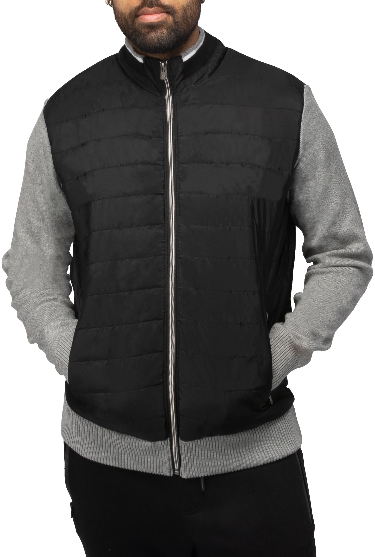 Men's X-Ray Slim Fit Zip Up Cardigan Sweater - Lightweight Knit Jacket for Spring & Fall (Big & Tall Sizes) - Perfect for Casual Wear, Office & Outdoor Activities