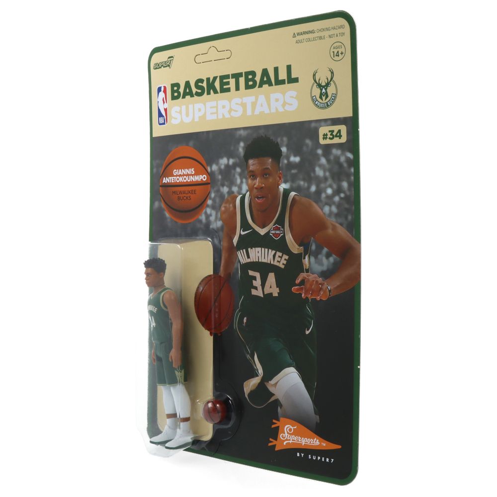 Giannis Antetokounmpo Milwaukee Bucks NBA Action Figure - Collectible Basketball Player Toy for Fans & Gift for Sports Enthusiasts - Perfect for Display, Play & Memorabilia Collection