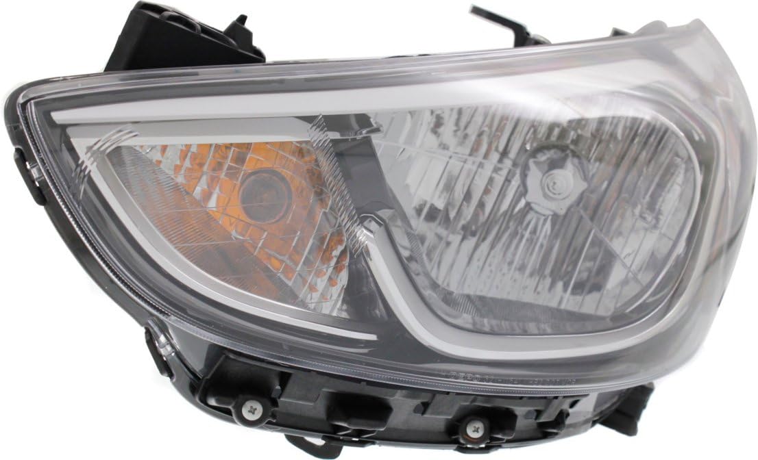 HY2502192 / 921011R710 Headlamp Replacement for Hyundai Accent 2015-2017 - Perfect Fit, OEM Quality - Upgrade Your Night Driving Safety