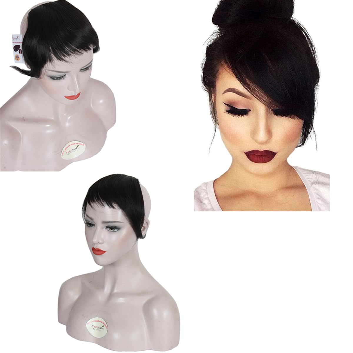 Ritzkart Human Hair Topper for Women - 10 Inch Length, 4 Inch Width, 30g (#4 Dark Brown) - Clip-in Hairpiece for Baldness, Thinning Hair & Side/Center Fringe - Perfect for Daily Wear, Work & Special Occasions