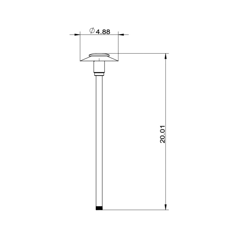 BPLP11 Stelvio SH Black Brass Path Light - Low Voltage Outdoor Landscape Lighting for Garden, Walkway, and Patio Illumination