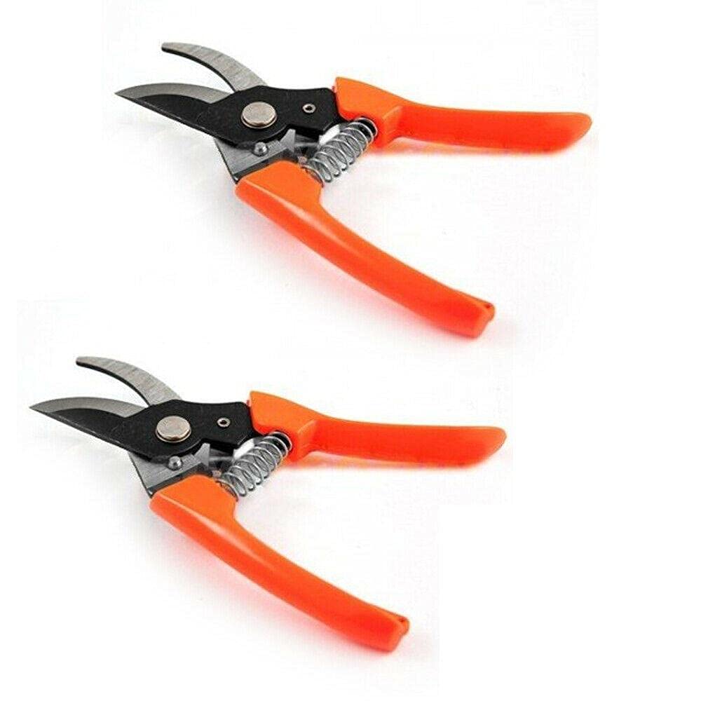 PayoderTY 2-Pack 7 Inch Pruning Shears - Sharp Garden Scissors for Trimming Plants, Branches & Flowers | Durable Gardening Hand Tools for Home, Outdoor & Professional Use