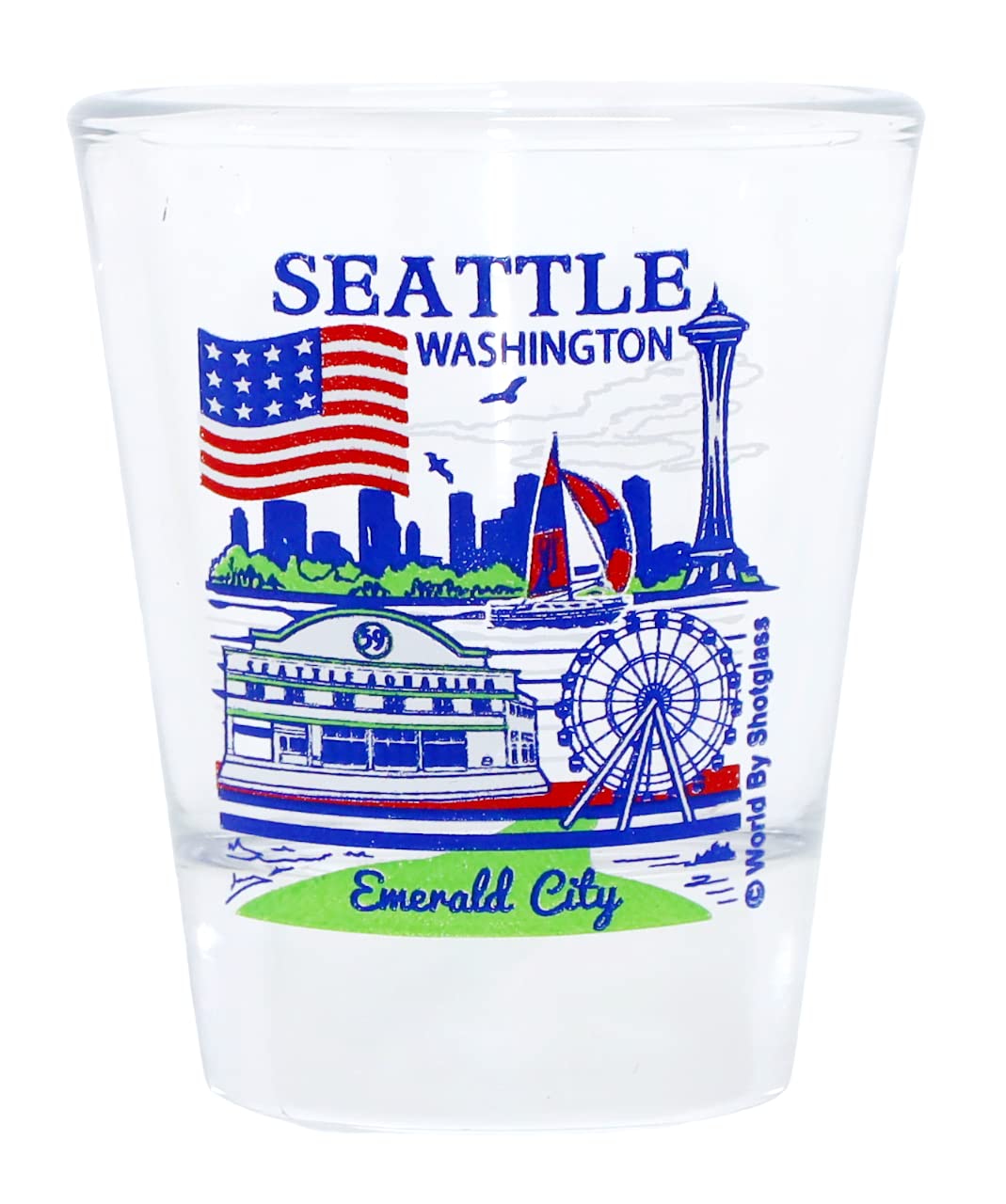 Seattle Washington Great American Cities Collection Shot Glass - Perfect for Souvenirs, Gifts, and Barware Collectors - Ideal for Parties, Travel Memories, and Home Decor