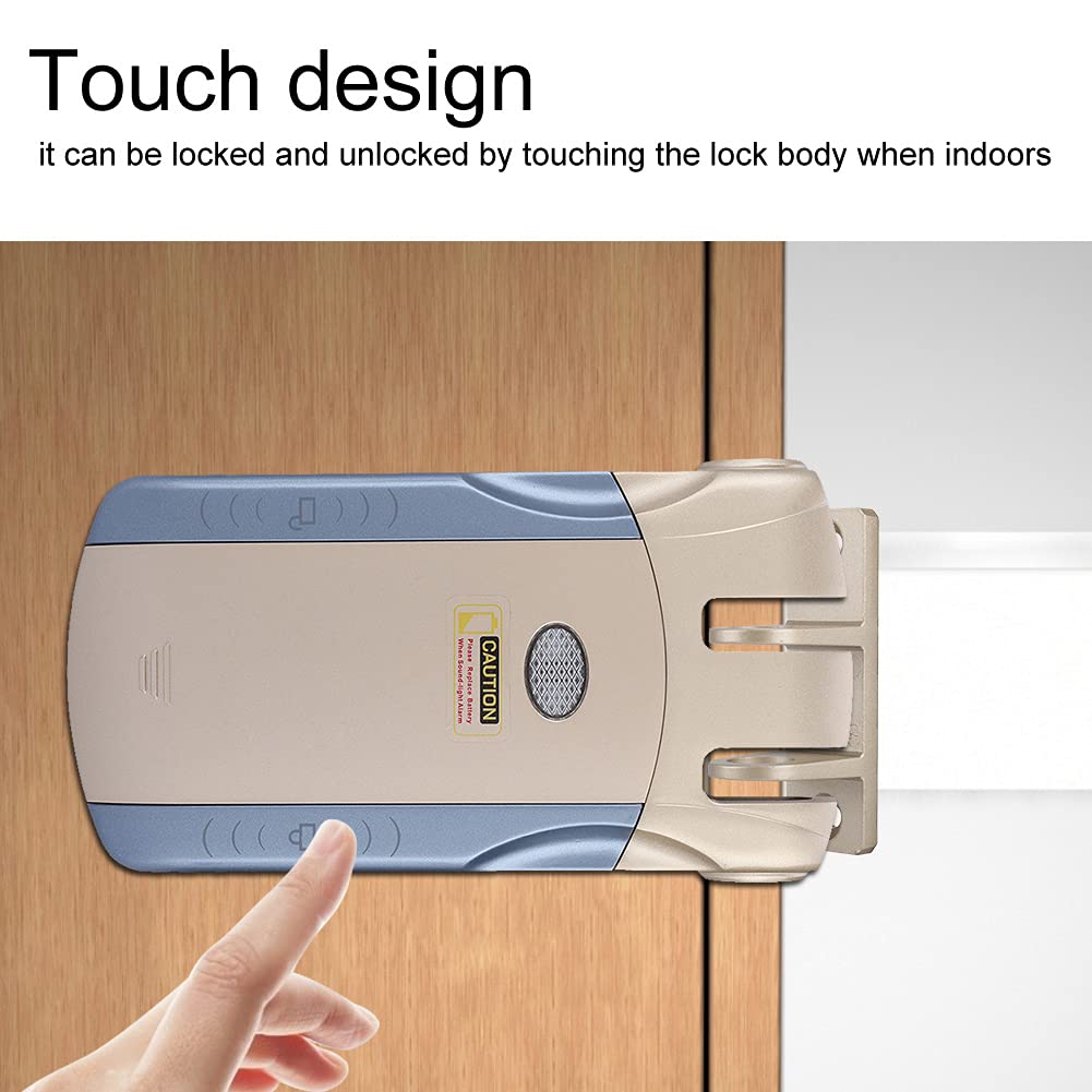 Smart Keyless Door Lock - Touch, Remote & Phone Control (Optional) - Easy Installation for Home, Office, Hotel & Dormitory - Modern Secure Entry System for Enhanced Safety & Convenience