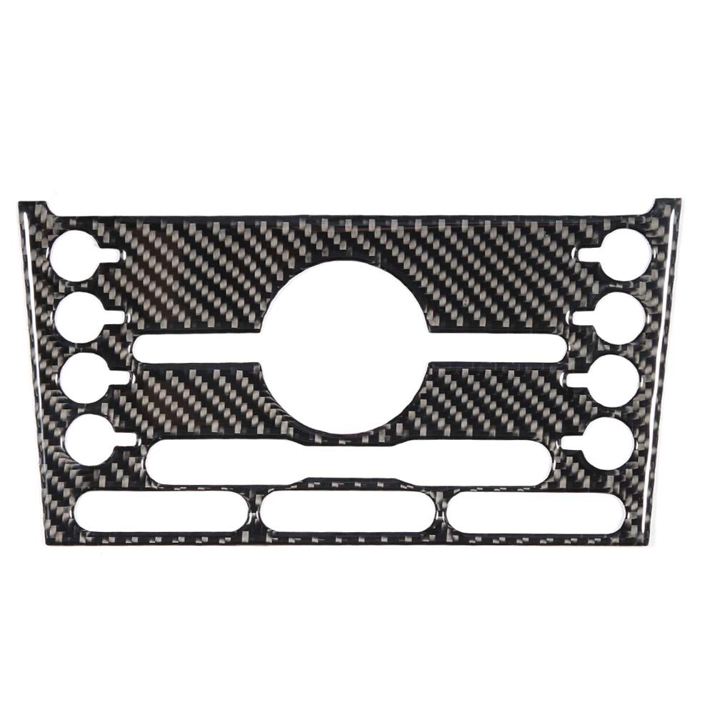Real Carbon Fiber Car Air Conditioning Panel Cover Trim for Ford Explorer 2013-2018 | Premium Interior Decoration Accessory | Enhances Dashboard Style & Protection