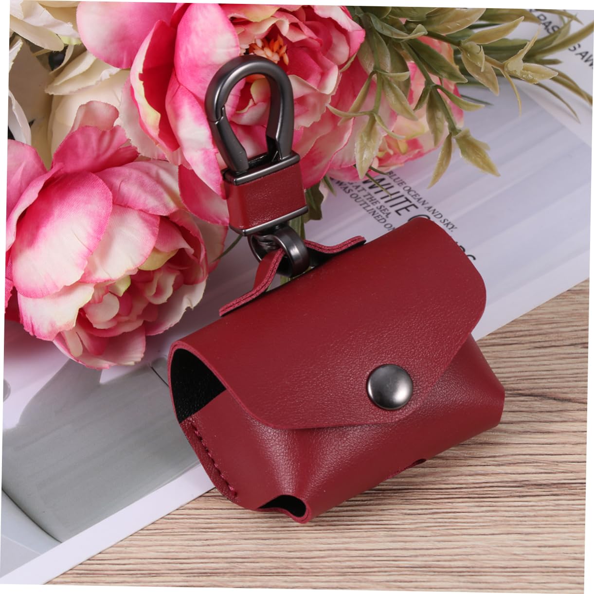 Jojofuny Genuine Leather Headphone Case - Protective Cover for Wireless Earbuds | Travel Storage & Daily Use Accessory