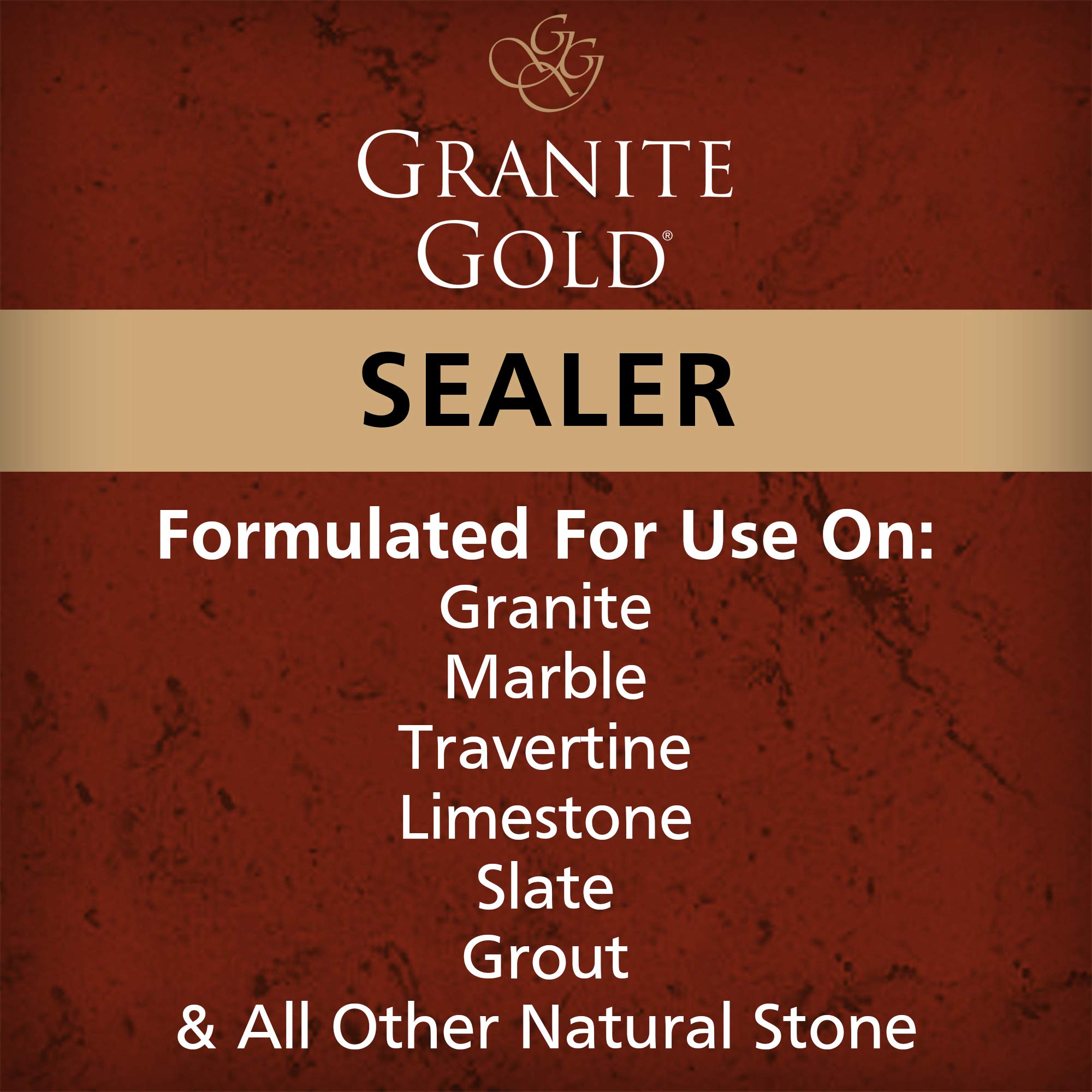 Granite Gold Water-Based Sealer Wipes for Granite, Marble & Travertine Countertops | Natural Stone Protector | 6-Count Pack | Ideal for Kitchen & Bathroom Surfaces