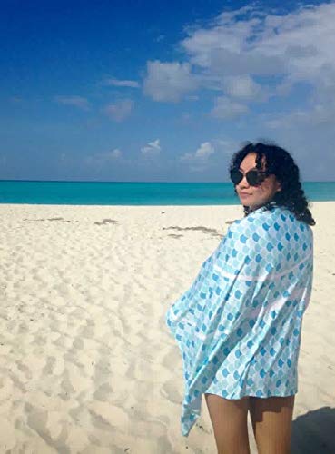 UPF 50+ Sun Protection Swim Wrap Towel - Quick Dry Beach Cover Up for Women, Mermaiden Design - Perfect for Pool, Beach & Outdoor Activities