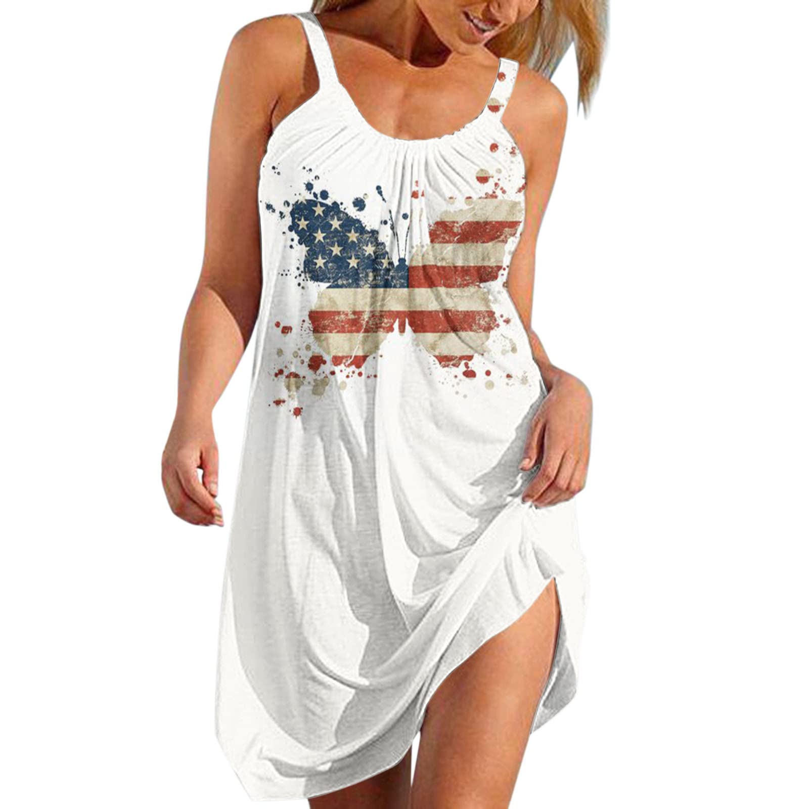 HHPP Women's Summer Midi Dress - Striped Print Casual Beach Dress for Spring & Summer | Perfect for Vacations, Beach Outings & Casual Wear