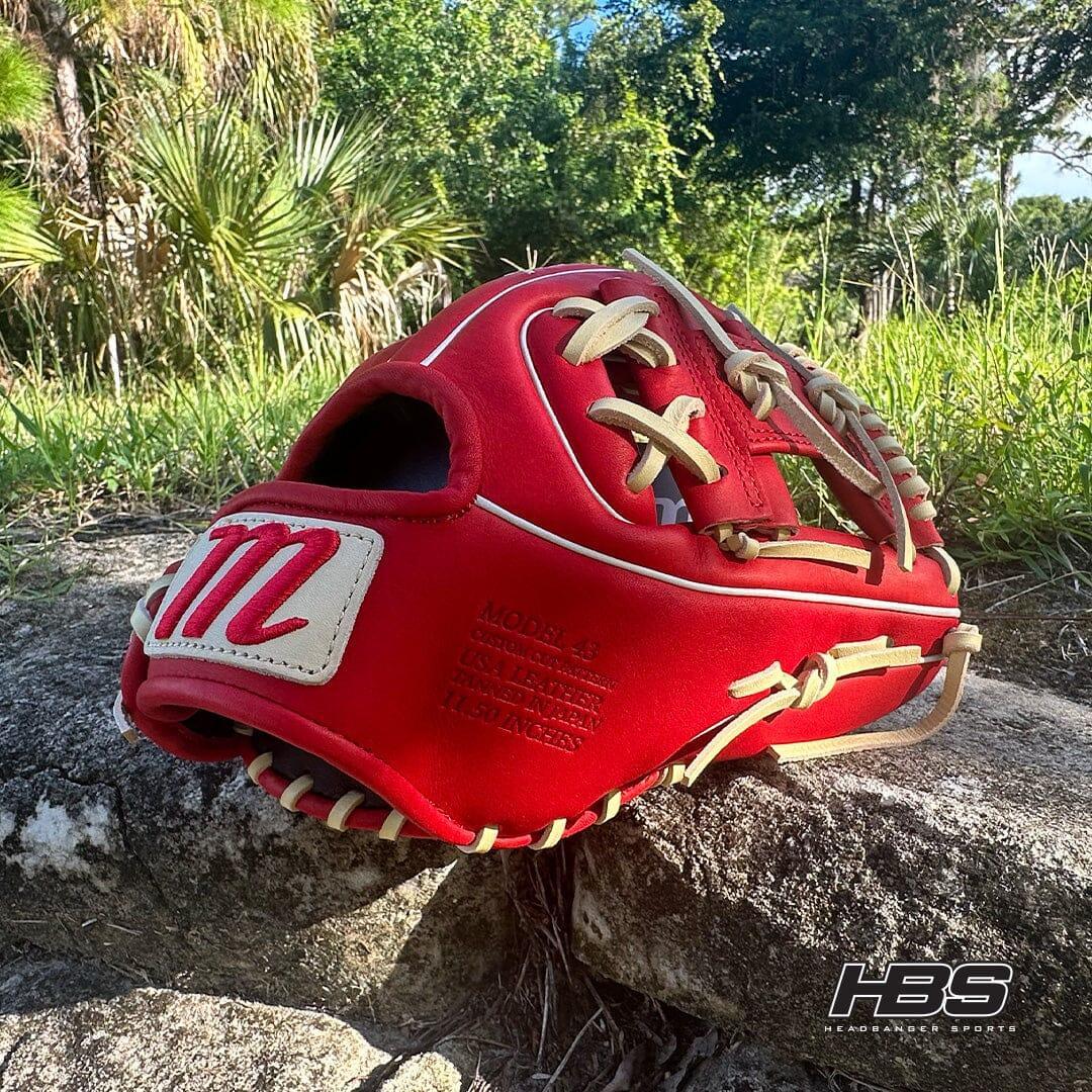 Marucci Cypress M Type 43A2 11.5 Inch Infield Baseball Glove - Left Hand Throw | Premium Leather Baseball Mitt for Infield Players | Perfect for Practice, Games & Training Sessions