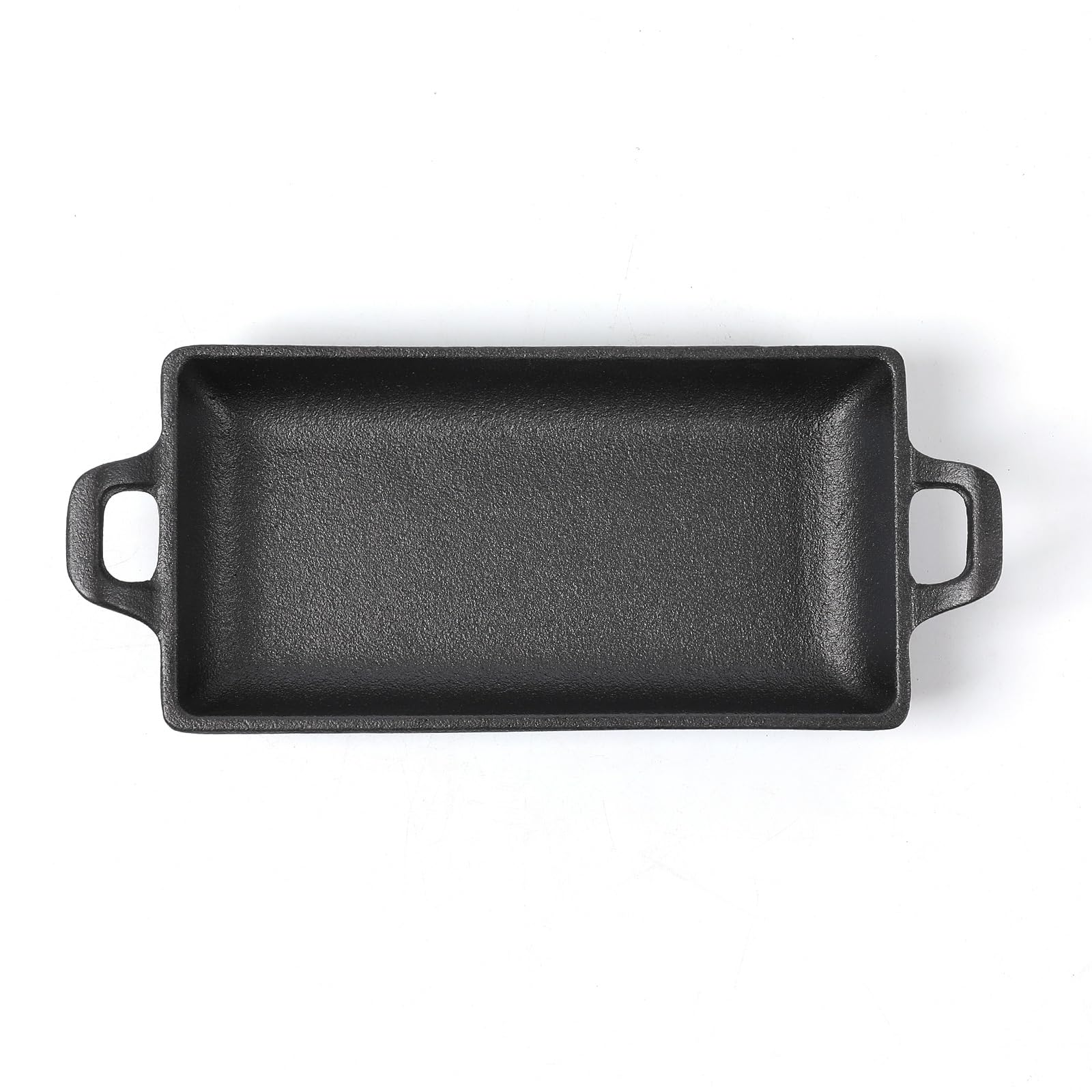 HAWOK 6-Piece Cast Iron Mini Serving Set - Rustic Rectangle Appetizer Plates for Cheese, Charcuterie, Tapas & Party Snacks - Perfect for Entertaining, Dinner Parties & Holiday Gatherings