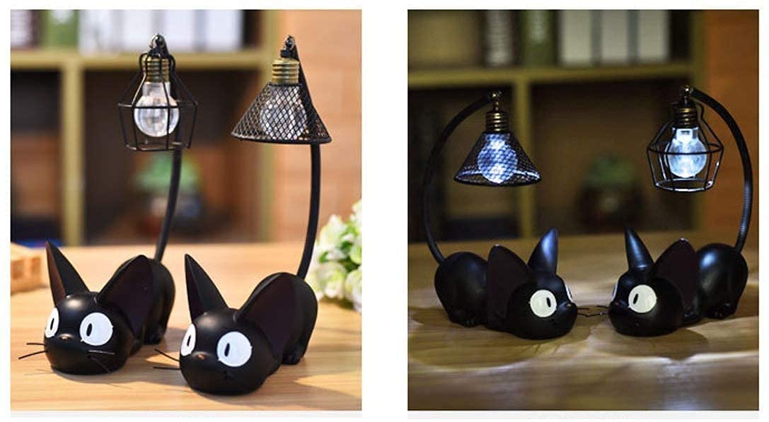 Kiki Lamp - Handmade Resin Cat Night Light for Kids & Adults - Perfect for Bedroom, Nursery, and Home Decor