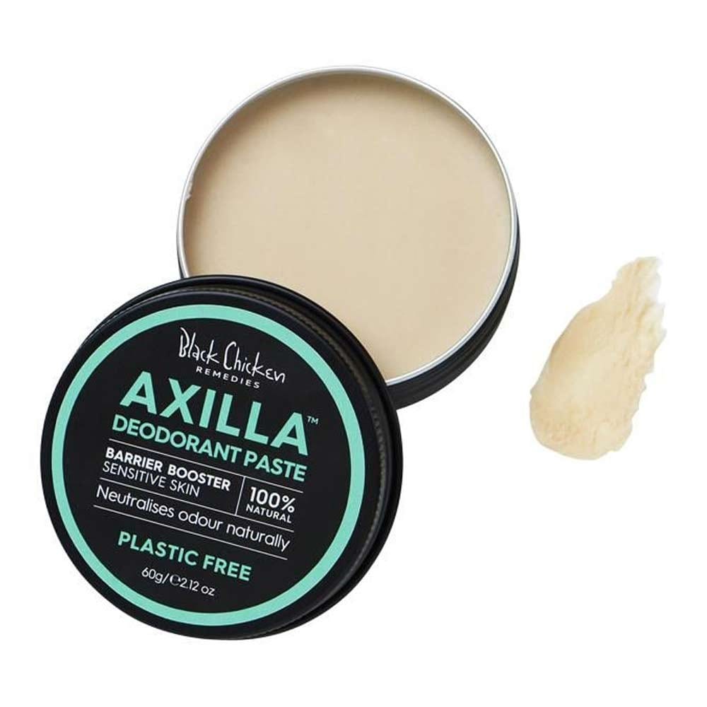 Black Chicken Remedies All-Natural Axilla Deodorant Paste in Tin - 60g Barrier Booster for Sensitive Skin | Odor Protection for Men & Women | Perfect for Gym, Travel & Daily Use