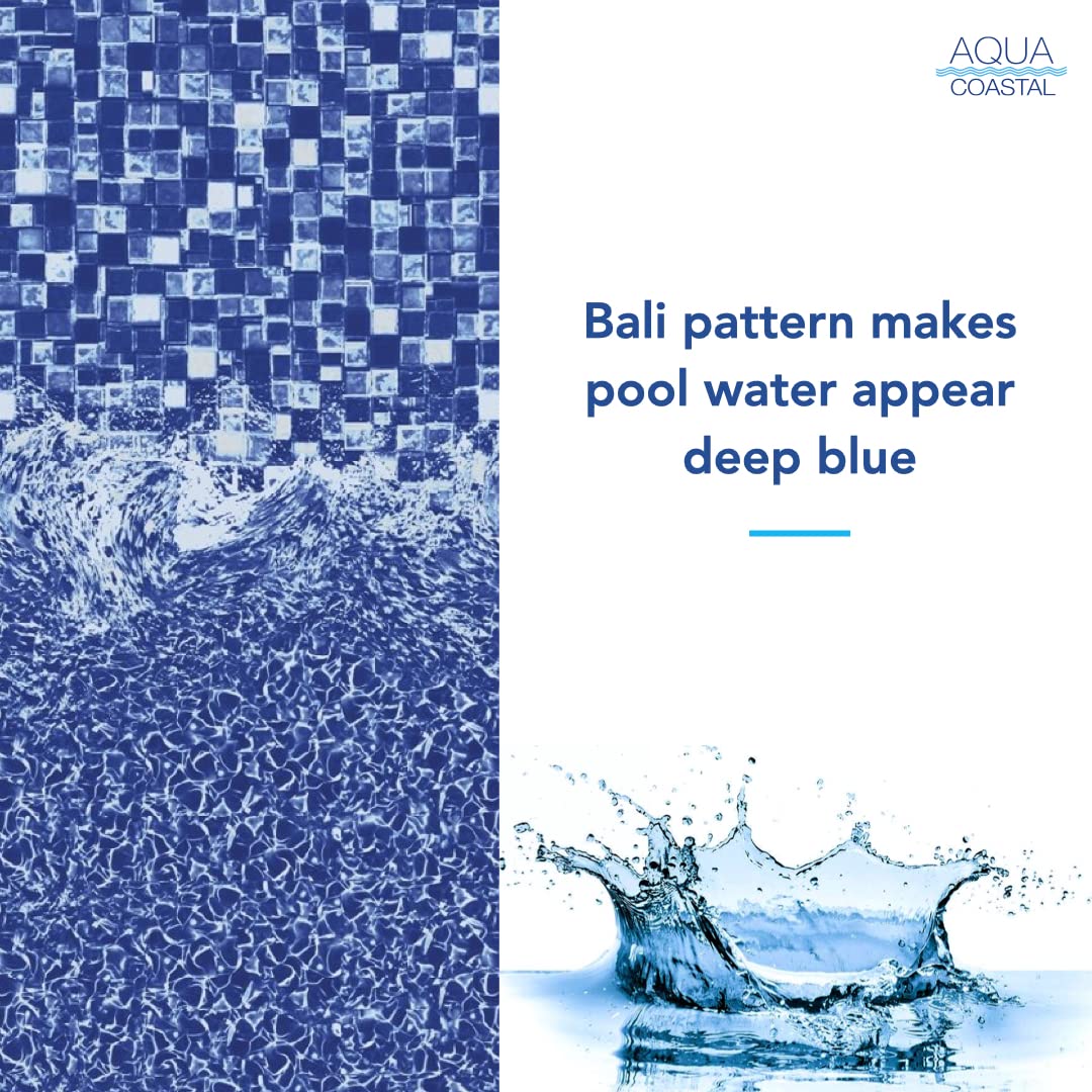 Bali Overlap Oval Above Ground Pool Liner 48-54 Inch (12' x 24') - Durable Swimming Pool Replacement Liner for Backyard, Garden & Outdoor Recreation