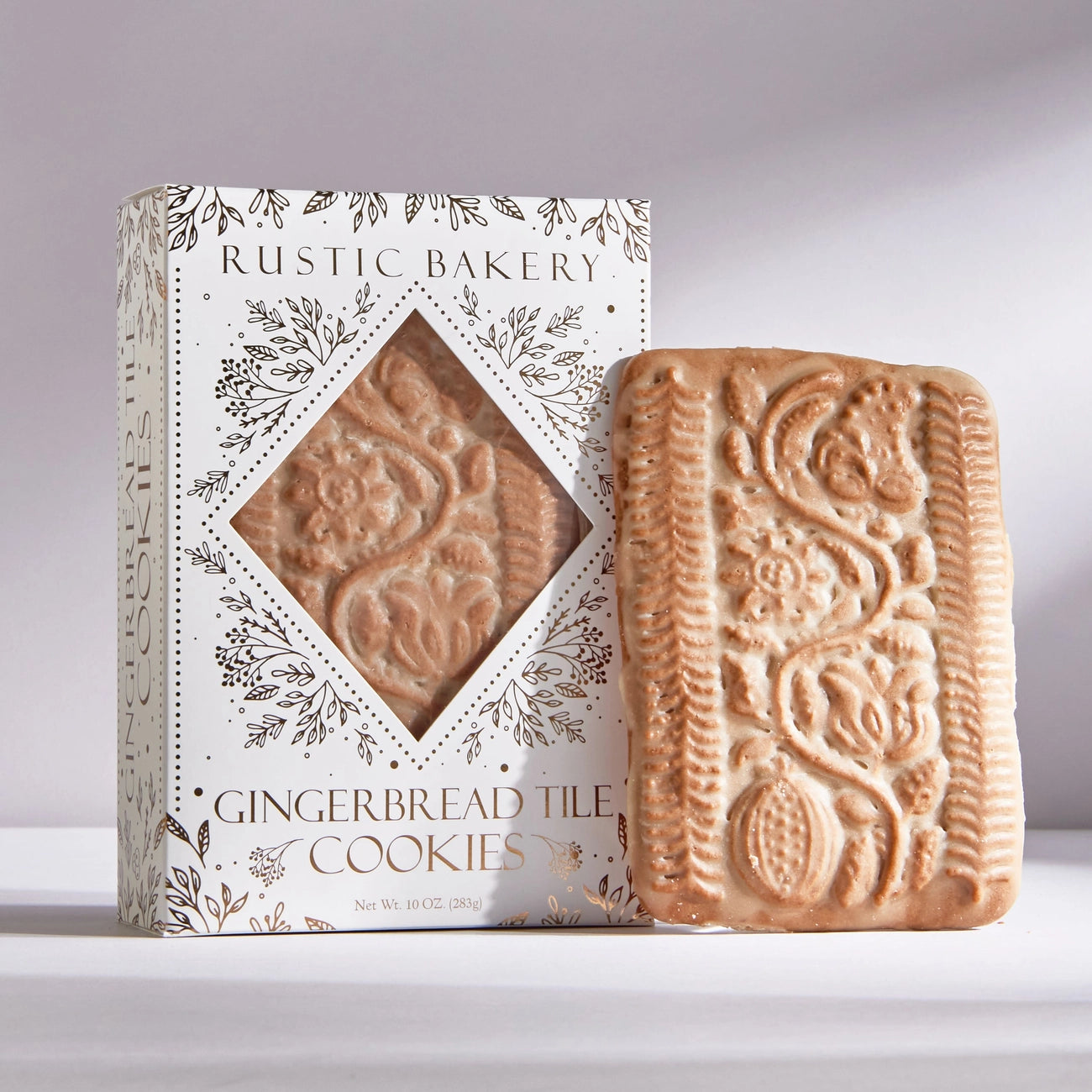 Rustic Bakery Gingerbread Tiles - Handmade Christmas Cookies for Holiday Gifts, Party Favors & Festive Home Decor