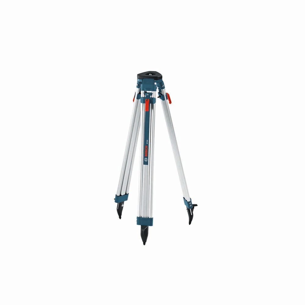 Bosch BT160 Standard Tripod for Rotary Laser - Heavy Duty Aluminum Construction, Adjustable Height 28
