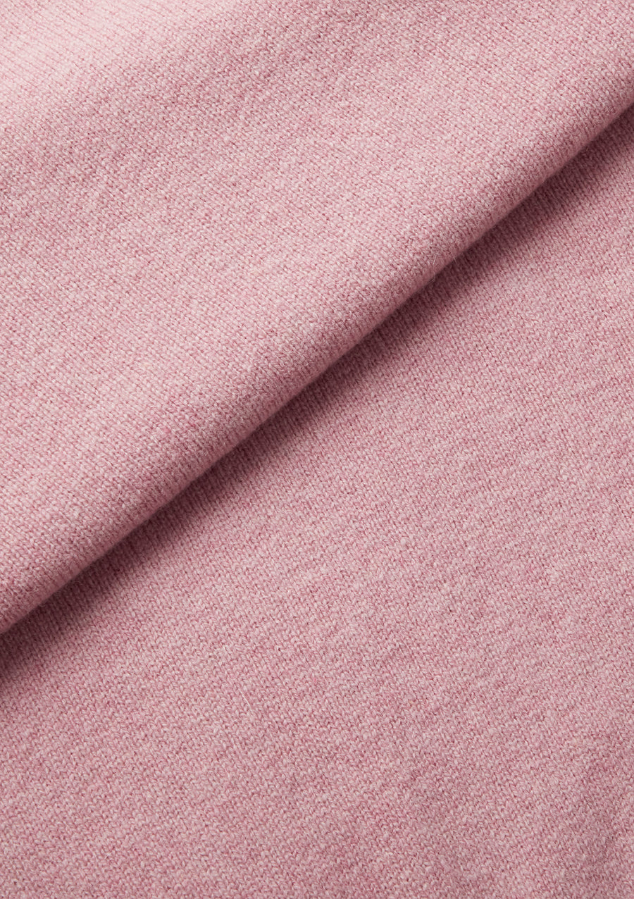 Soft Dusty Pink Lambswool Sweater for Women - Cozy Crewneck Pullover for Fall & Winter - Perfect for Casual Outfits, Office Wear & Holiday Gatherings