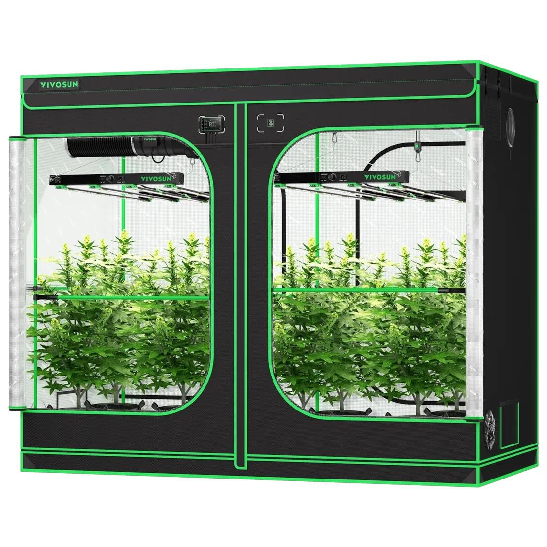 Vivosun Smart Grow Tent Kit Pro 8 Plant G8 | 4' x 8' Indoor Hydroponic System for Home Gardening, Plant Cloning & Seed Starting - Perfect for Grow Rooms, Greenhouses & Indoor Farms