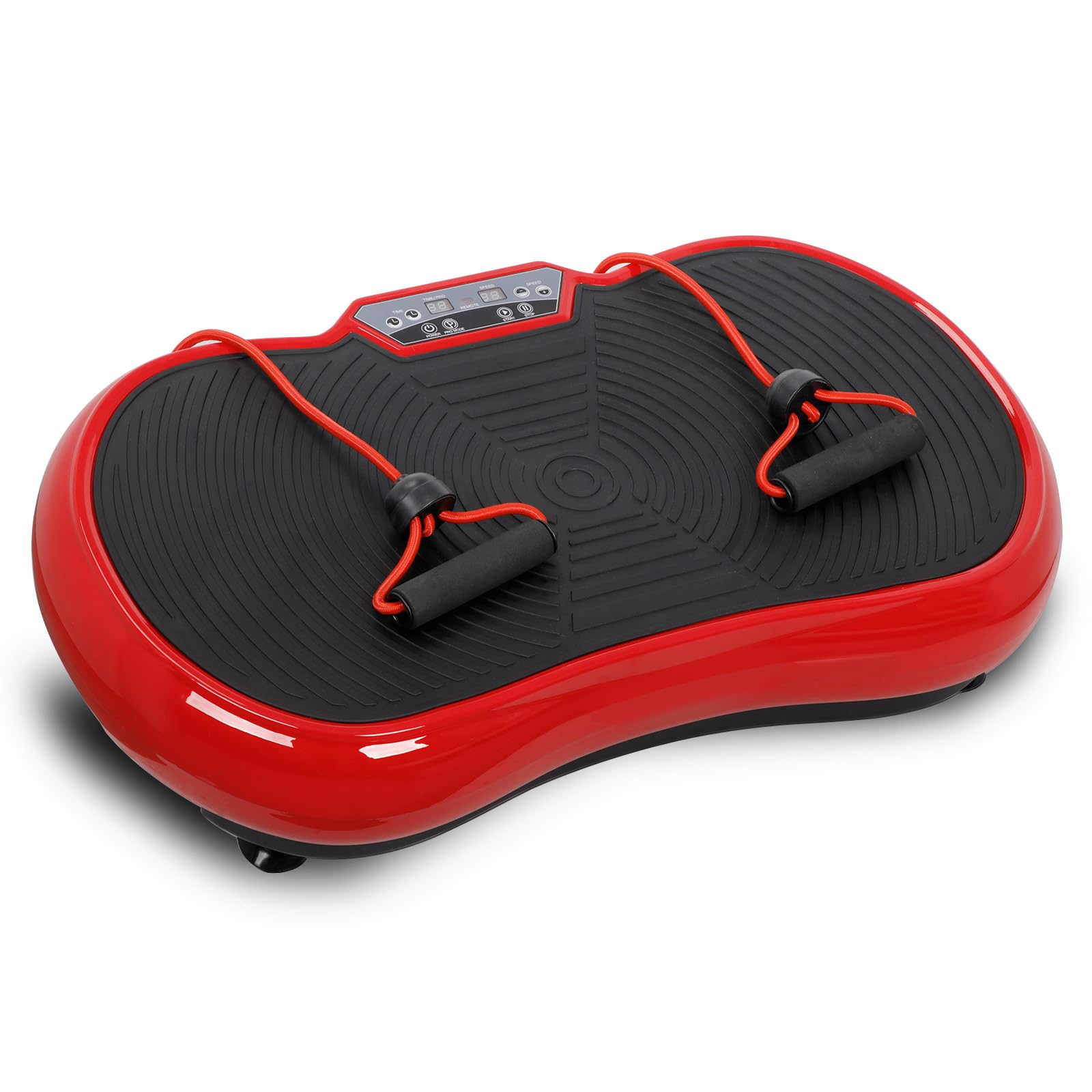 Pro Vibration Plate Exercise Machine - Full Body Workout & Massage Platform with Resistance Bands, Bluetooth & Remote - 99 Intensity Levels for Home Gym, Weight Loss & Muscle Recovery
