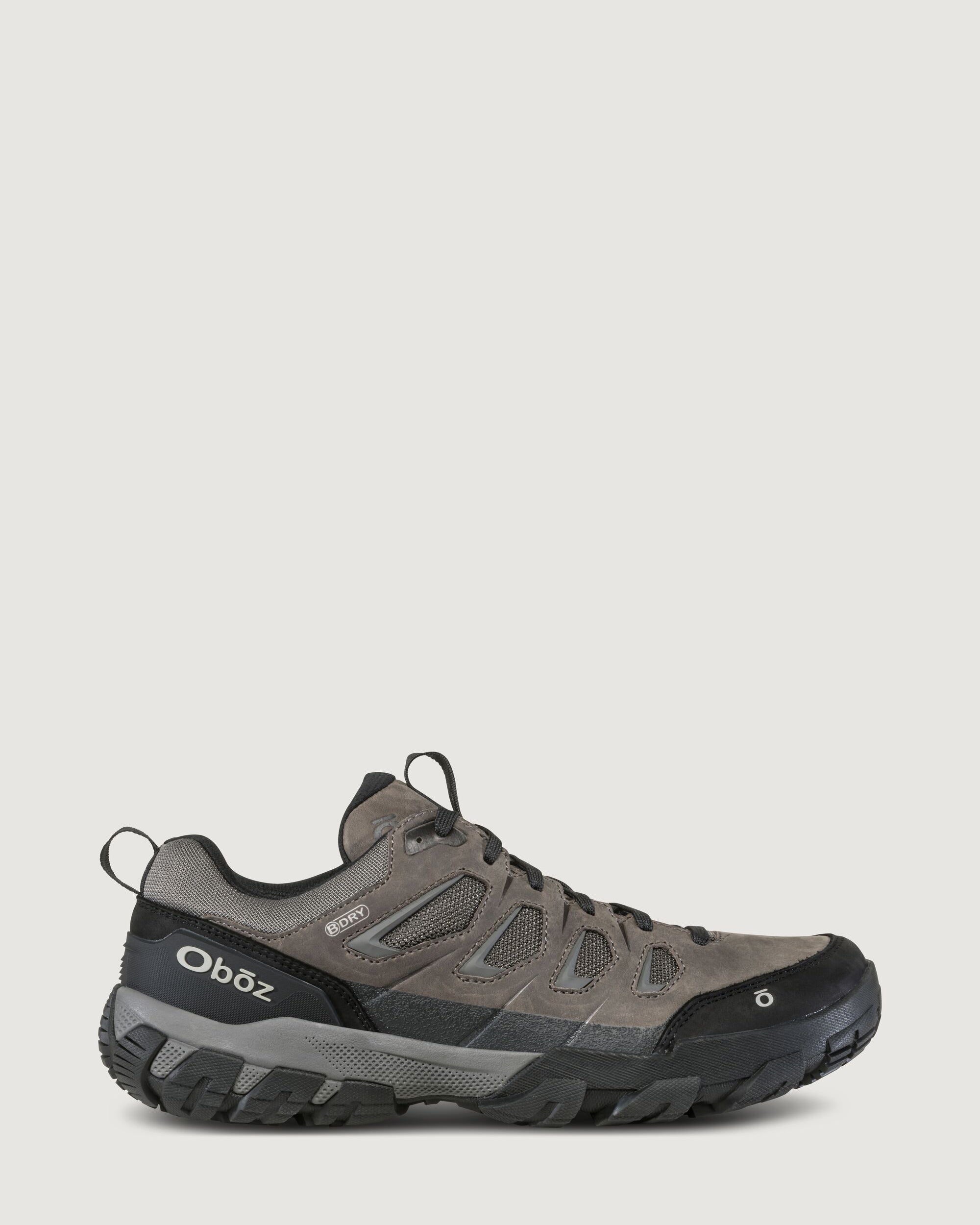 Oboz Sawtooth X Low BDRY Waterproof Hiking Shoes for Men - Charcoal Gray | Lightweight Trail Shoes for Outdoor Adventures & Backpacking