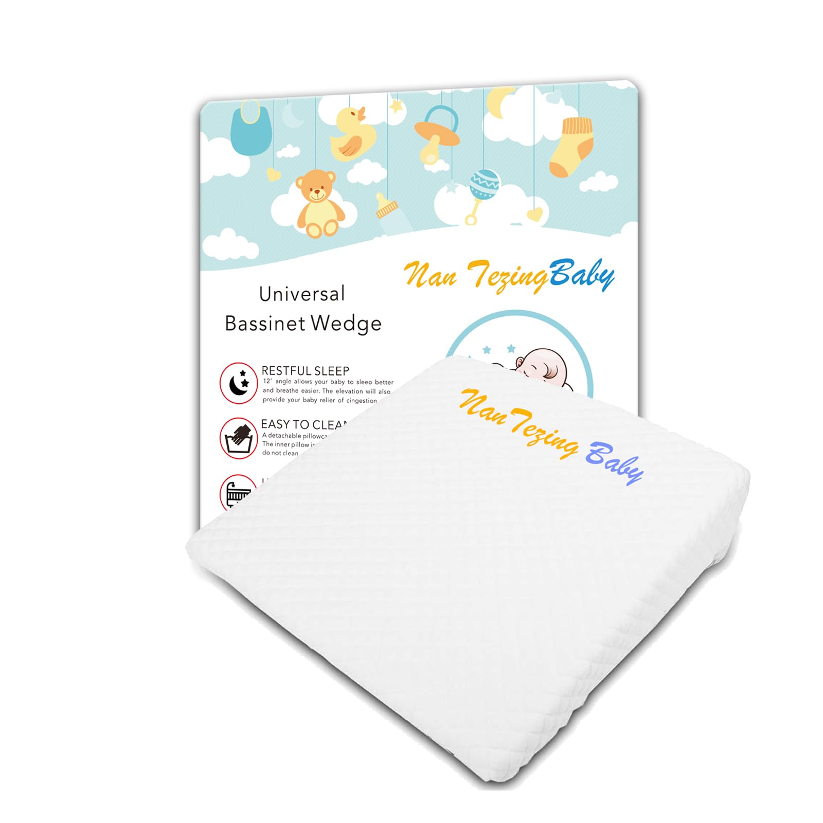 Best Pregnancy Wedge Pillow for Back & Belly Support - Comfortable Maternity Sleeping Aid for Side Sleepers - Perfect for Pregnancy, Nursing & Postpartum Recovery