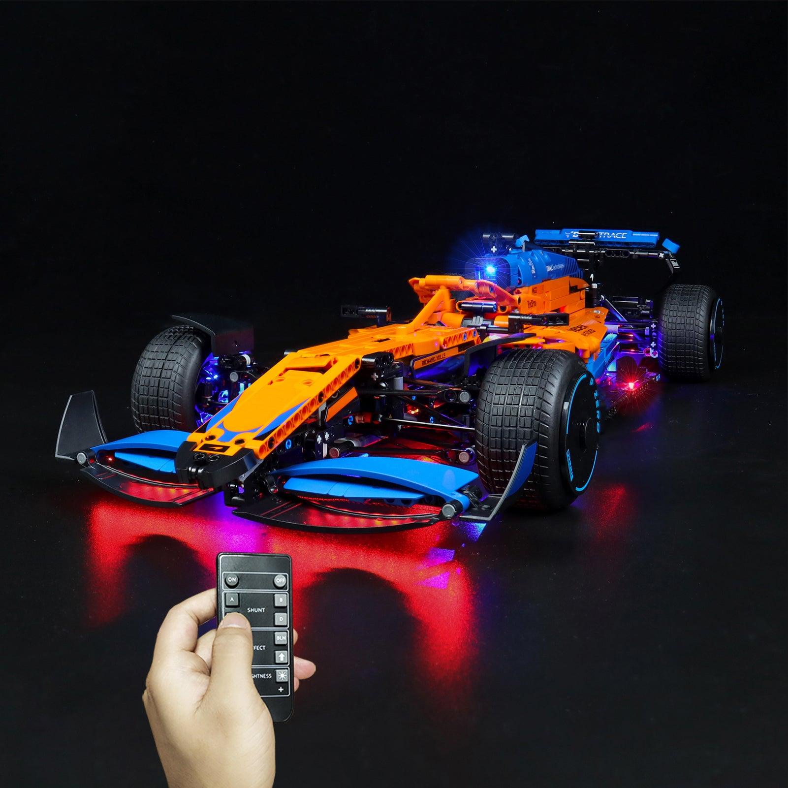 LEGO Technic McLaren Formula 1 Race Car 42141 Light Kit - Upgrade Your Model with Realistic LED Lighting for Display & Nighttime Racing Scenes