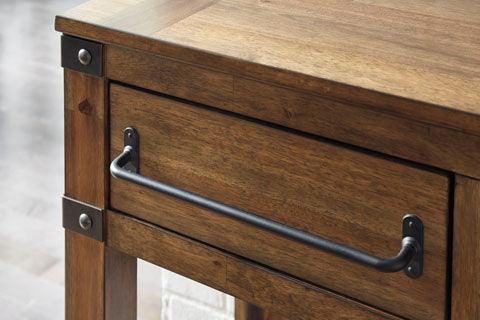 Roybeck Accent Table T411 - 40 Inch Modern Side Table with Wooden Finish - Perfect for Living Room, Bedroom, or Office Decor