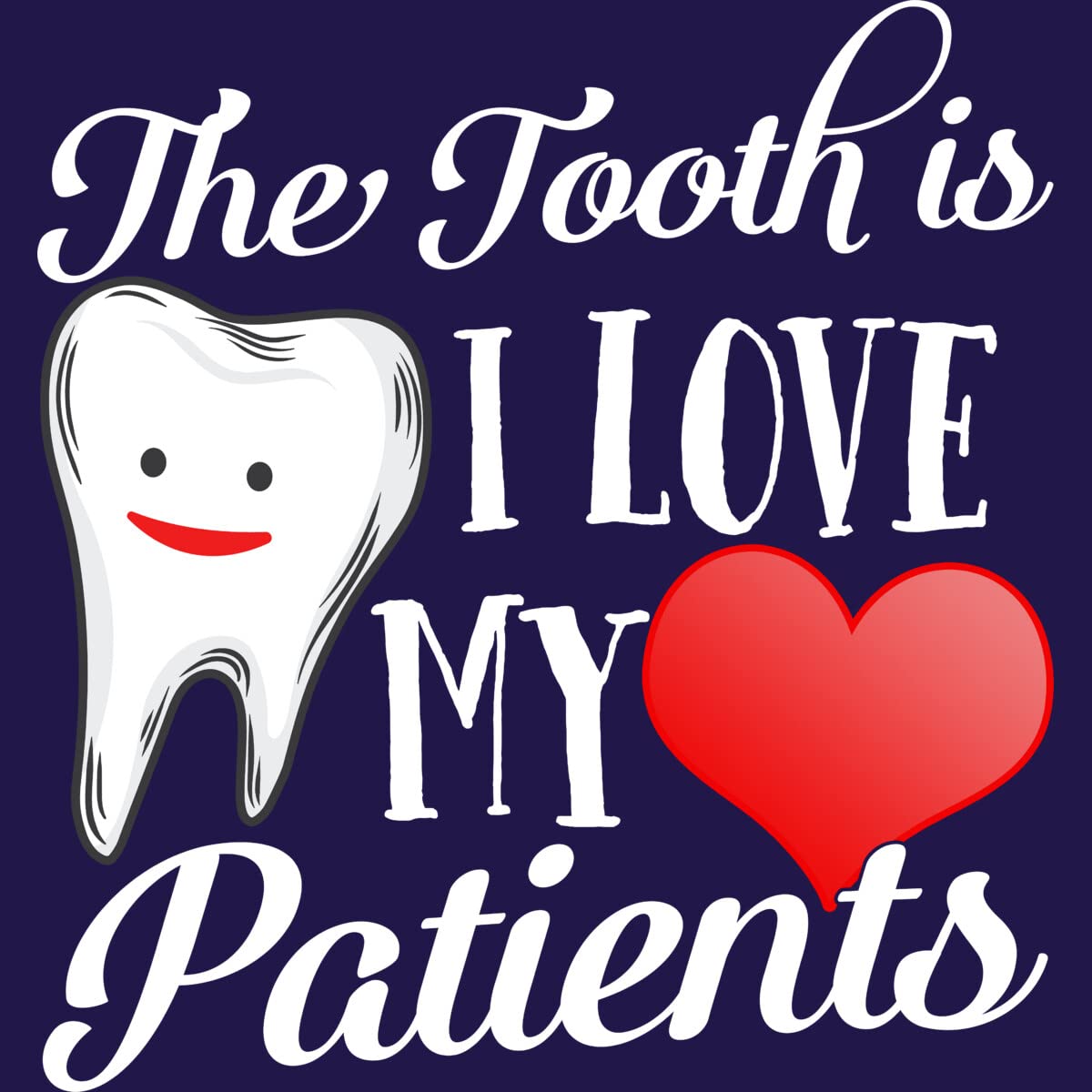 Design By Humans Junior's Dentist Valentine's Day T-Shirt - 'Tooth Truth is I Love My Patients' Funny Dental Apparel for Kids - Perfect for Valentine's Gifts & Dental Office Events