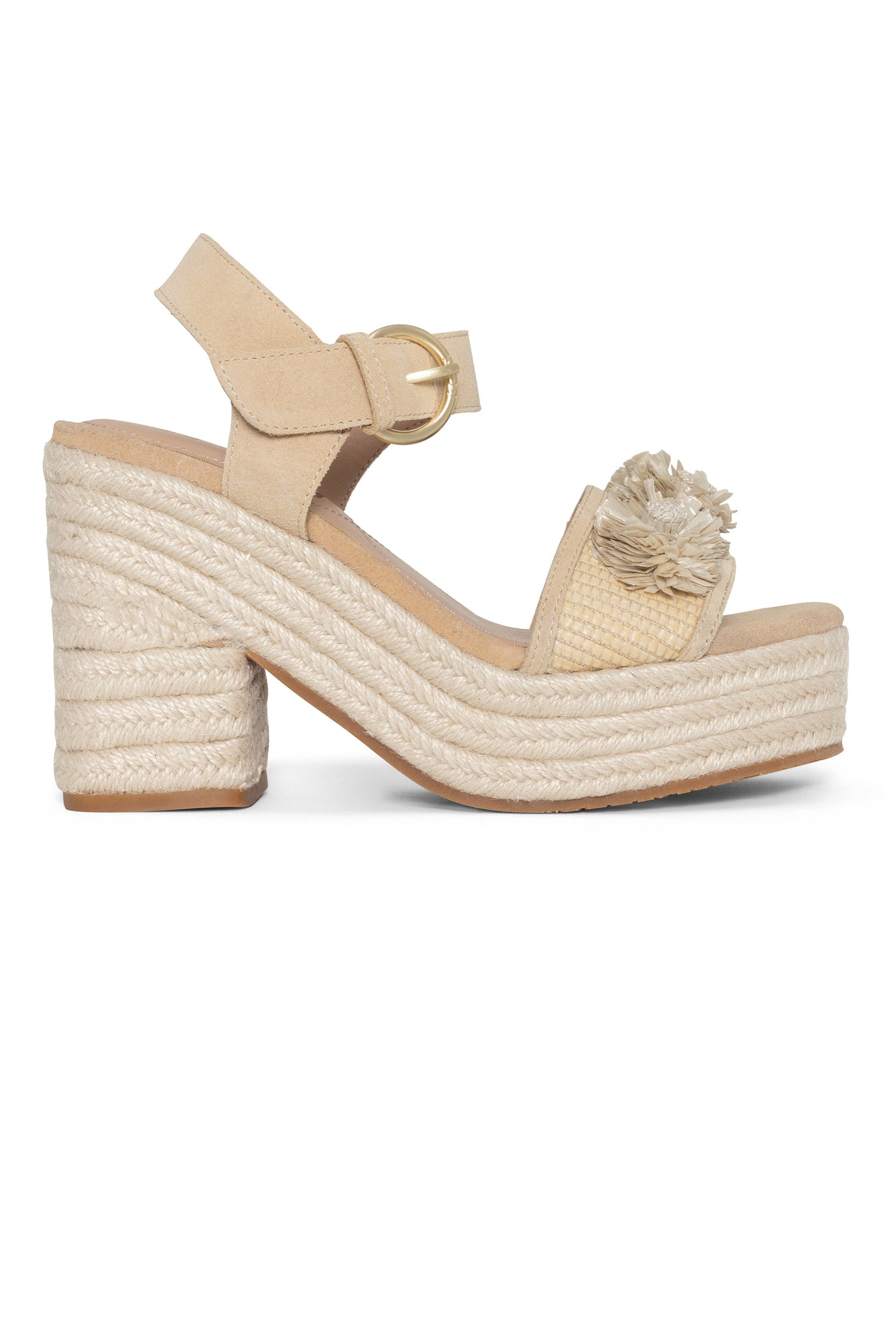 Houston Platform Sandals for Women - Natural Cork Wedge Heel Comfortable Summer Beach Shoes | Perfect for Casual Outings, Vacations, and Outdoor Activities