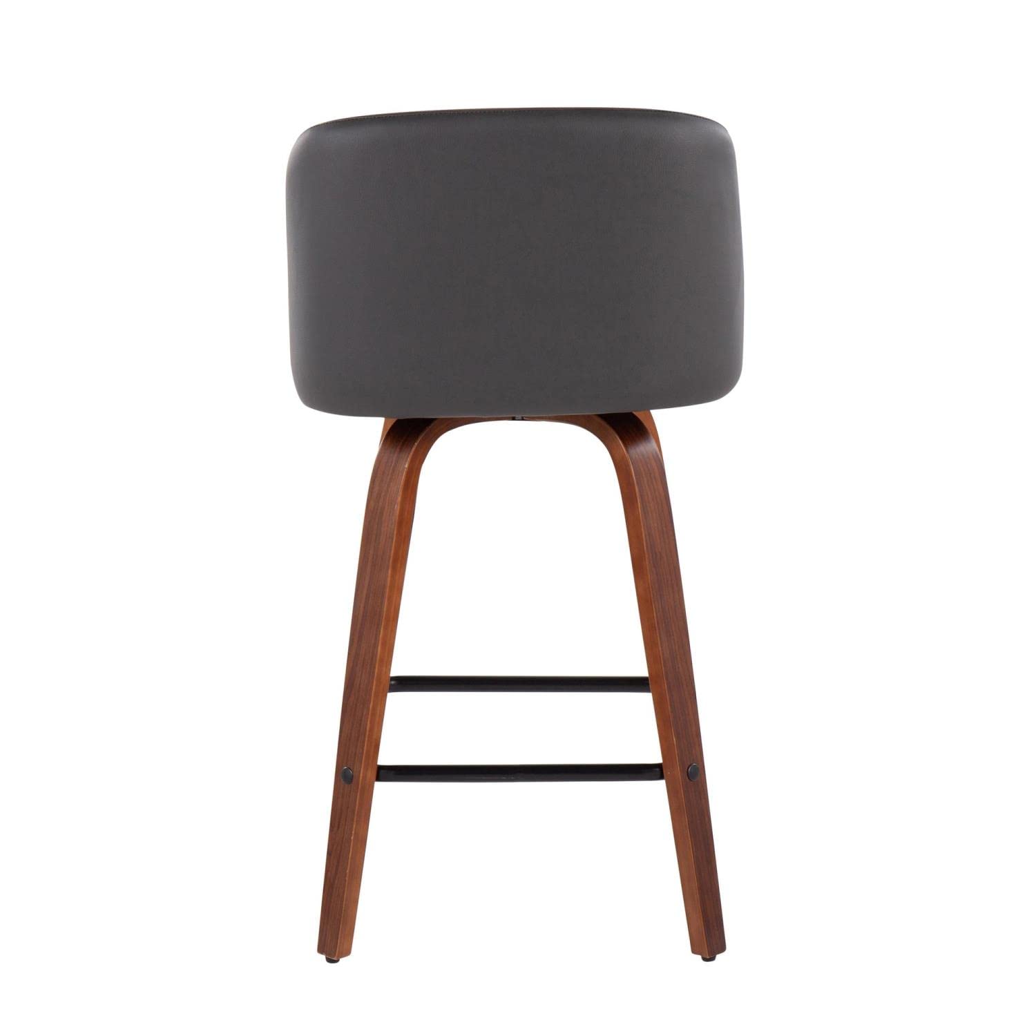 LumiSource Toriano Counter Stools Set of 2 - Modern Kitchen Counter Height Chairs & Bar Stools for Kitchen Island, Breakfast Bar, and Dining Area