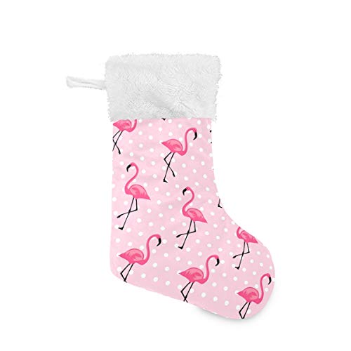 White Dots Flamingo