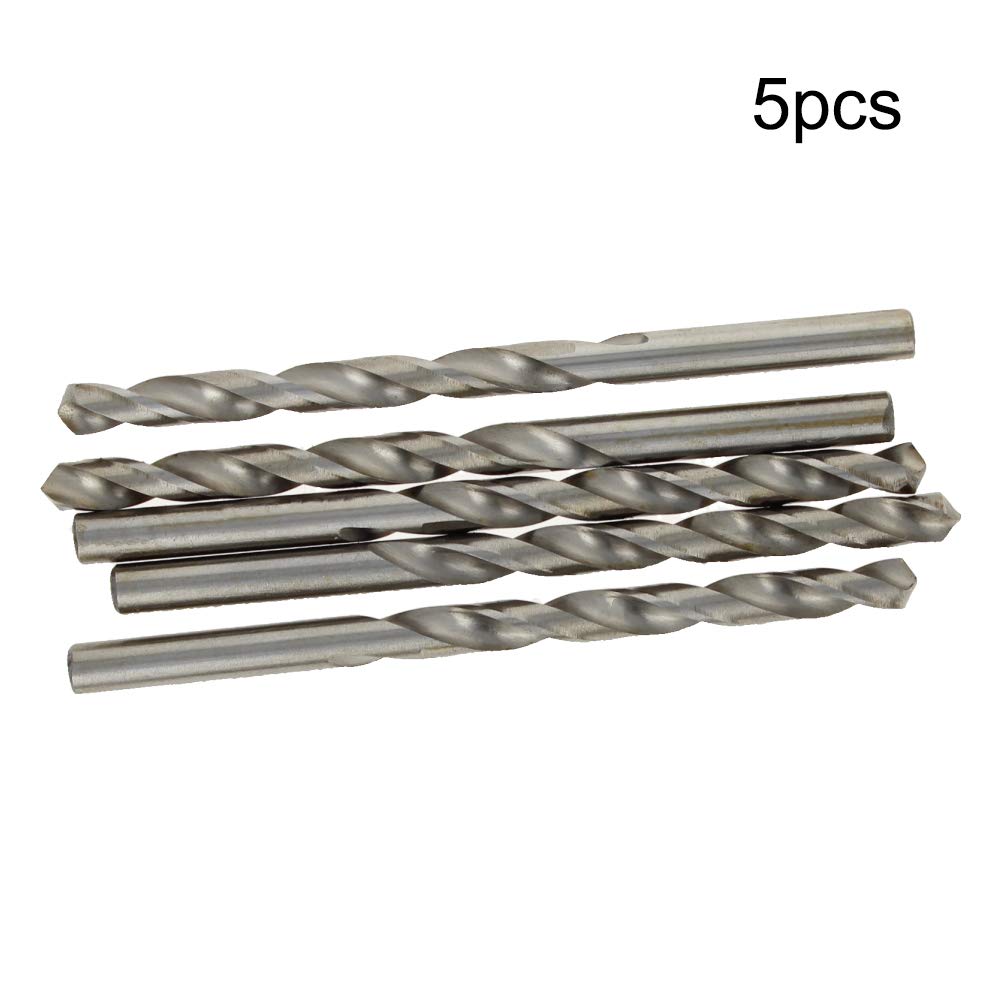Auniwaig 5.6mm HSS Twist Drill Bit Set - 5pc High Speed Steel Jobber Drill Bits for Metal, Steel & Aluminum Alloy - Perfect for DIY Projects, Woodworking & Metal Fabrication