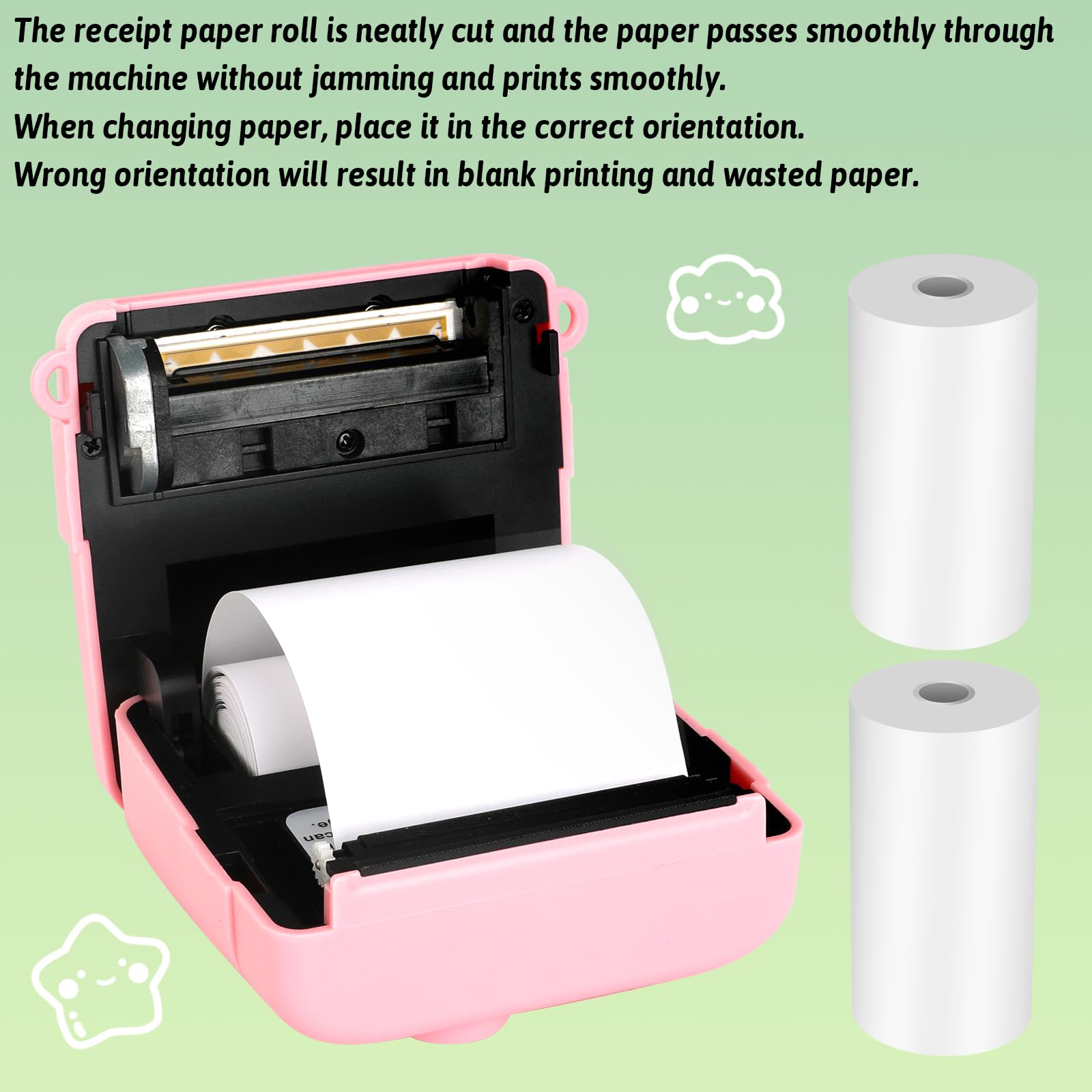 5 Rolls Thermal Printing Paper for Kids Instant Camera - Refill Paper for Children's Photo Printer, Perfect for Birthday Parties, School Projects & Family Memories