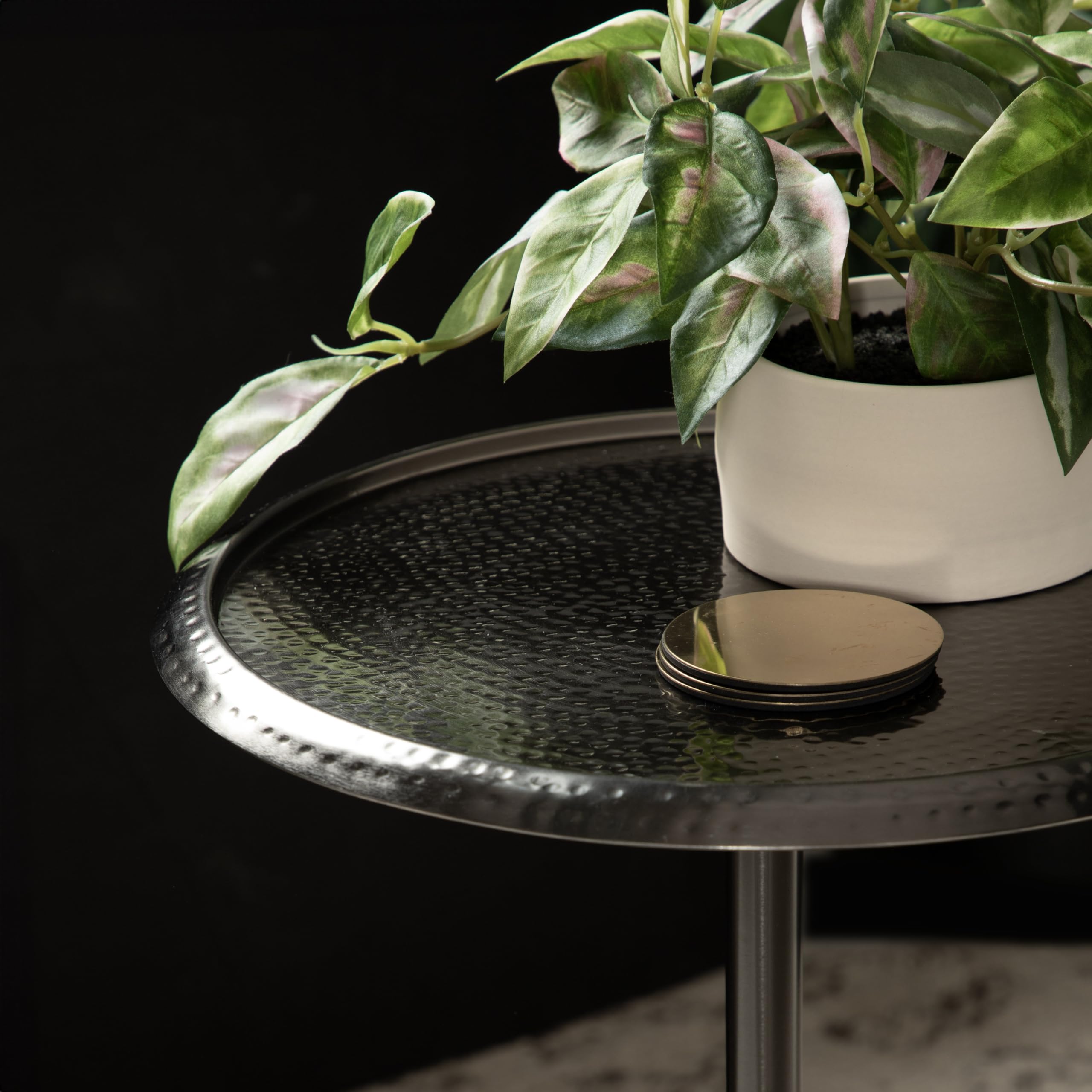 Kate and Laurel Sanzo Modern Pedestal Side Table - 15