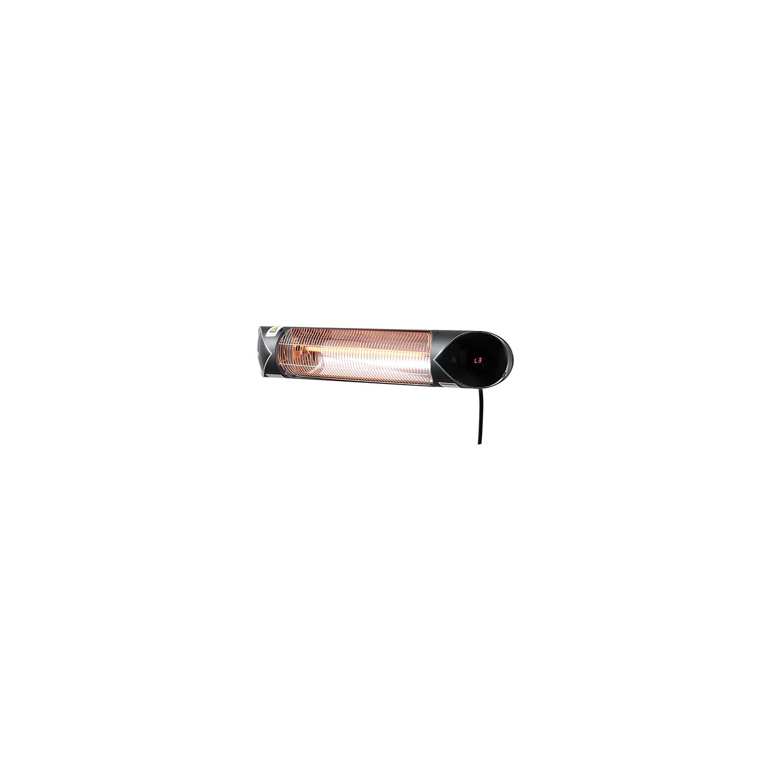 1500W Infrared Patio Heater with Remote Control - Wall/Ceiling Mount Outdoor Heater for Patio, Deck & Garden - 120V Commercial-Grade Heating Solution
